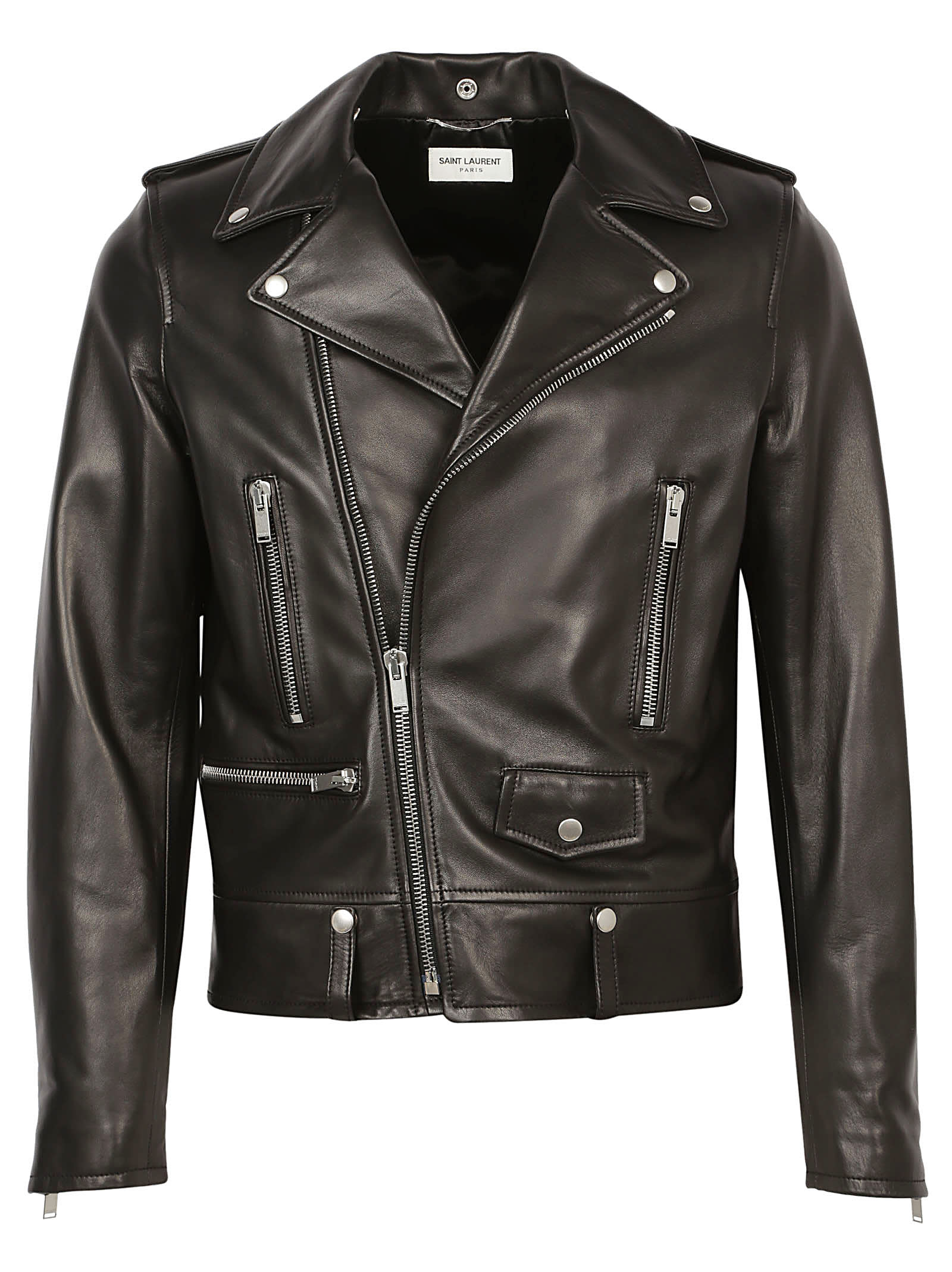 Shop Saint Laurent Jacket In Black