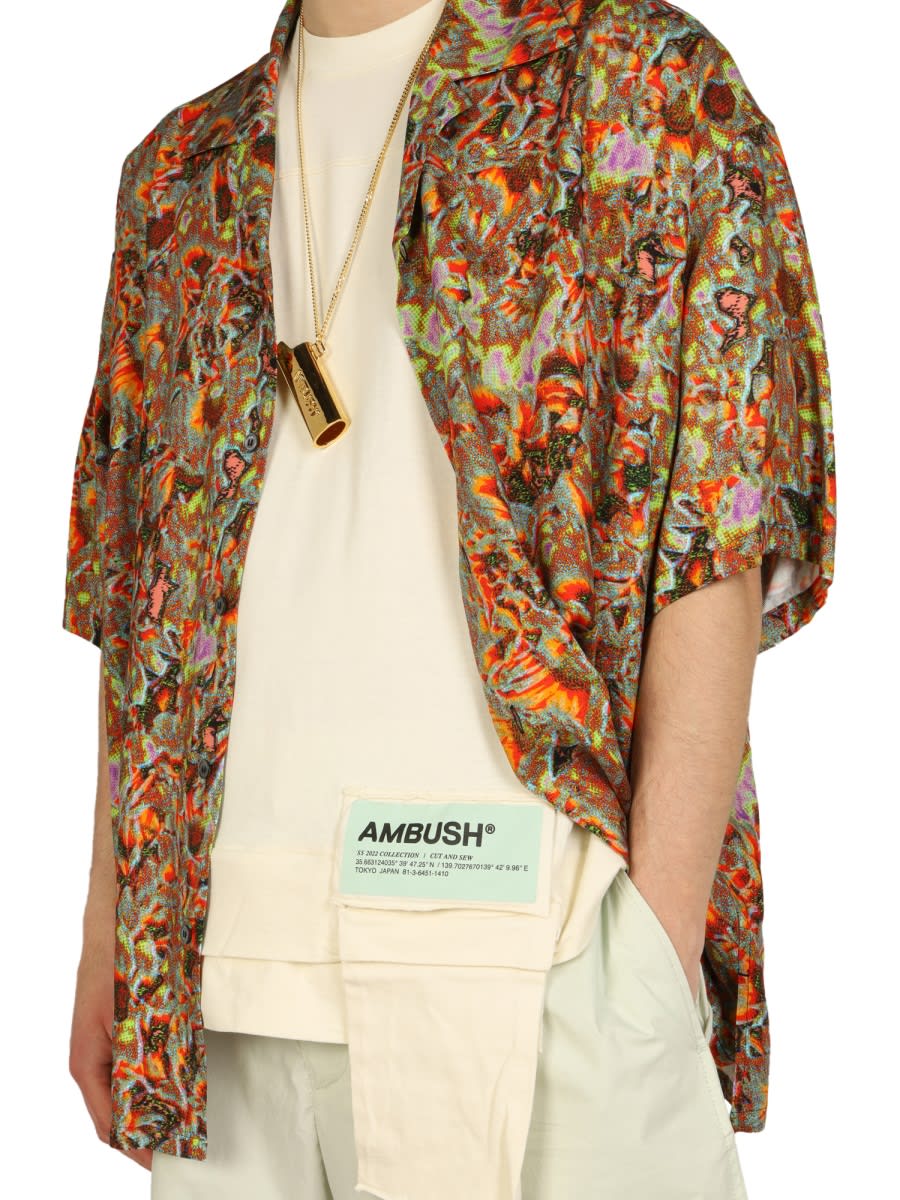 Shop Ambush Logo Patch Shirt In Multicolour