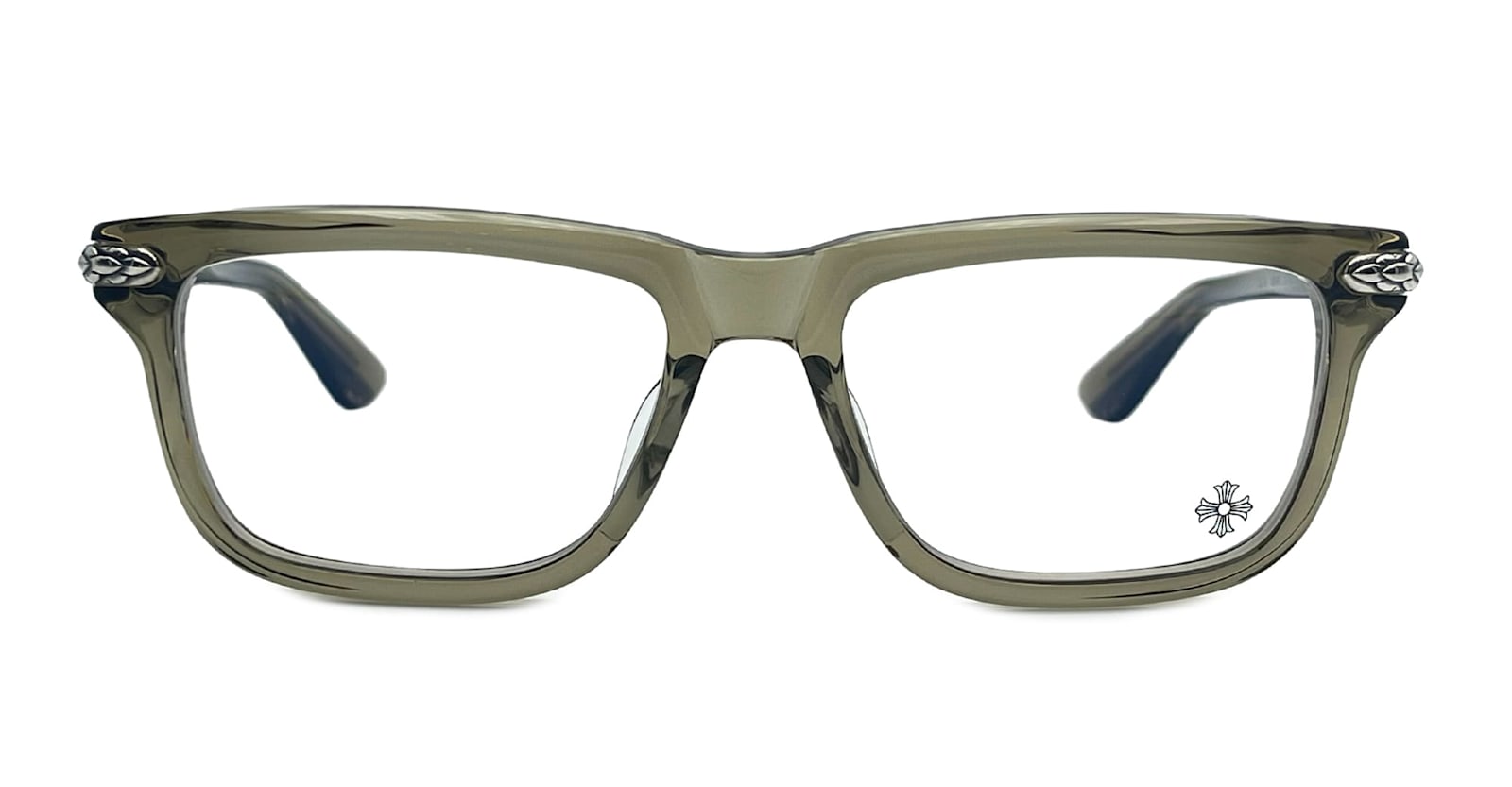 Shop Chrome Hearts Little Dinger - Army Glasses In Army Green