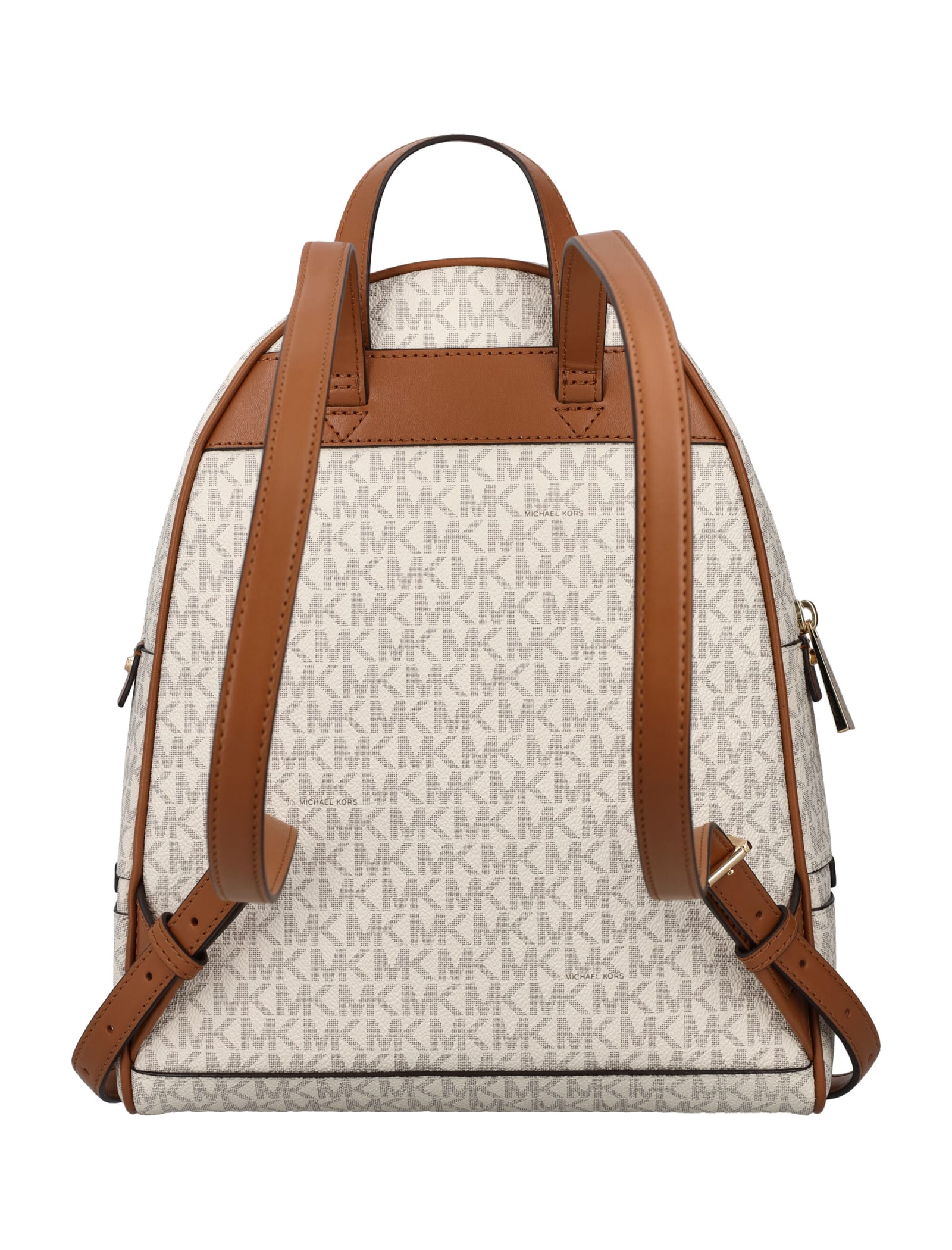 Shop Michael Michael Kors Rhea Zip Backpack In Vanilla