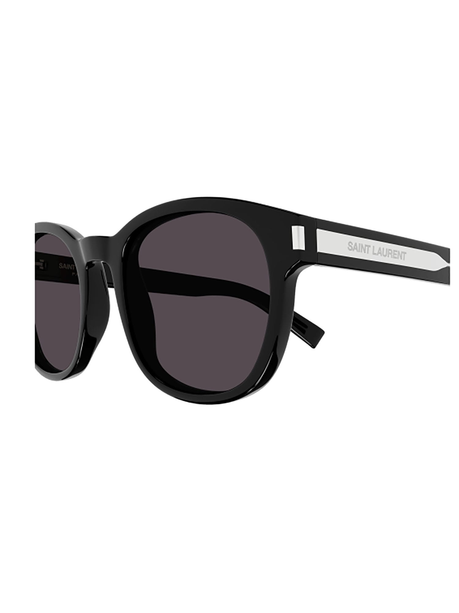 Shop Saint Laurent Sl 620 Sunglasses In Black Crystal Black
