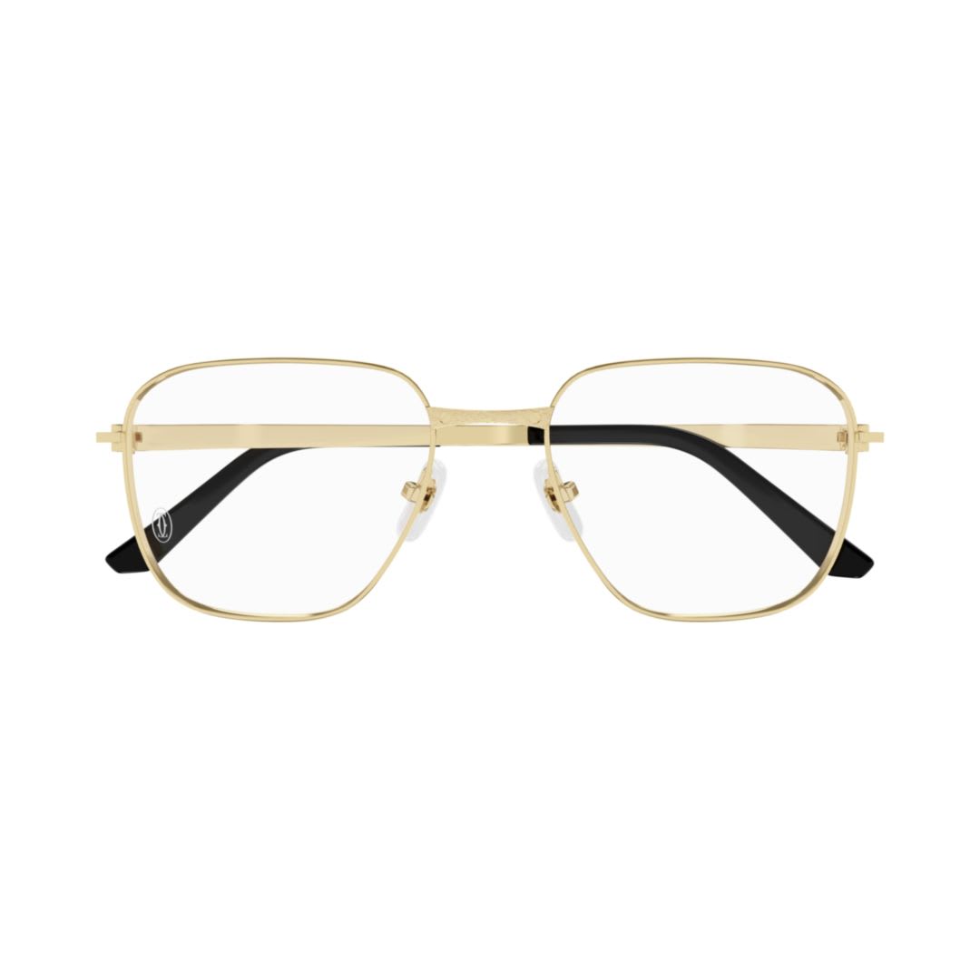 Cartier Ct0553o-005gold-gold-transparent In Transparent