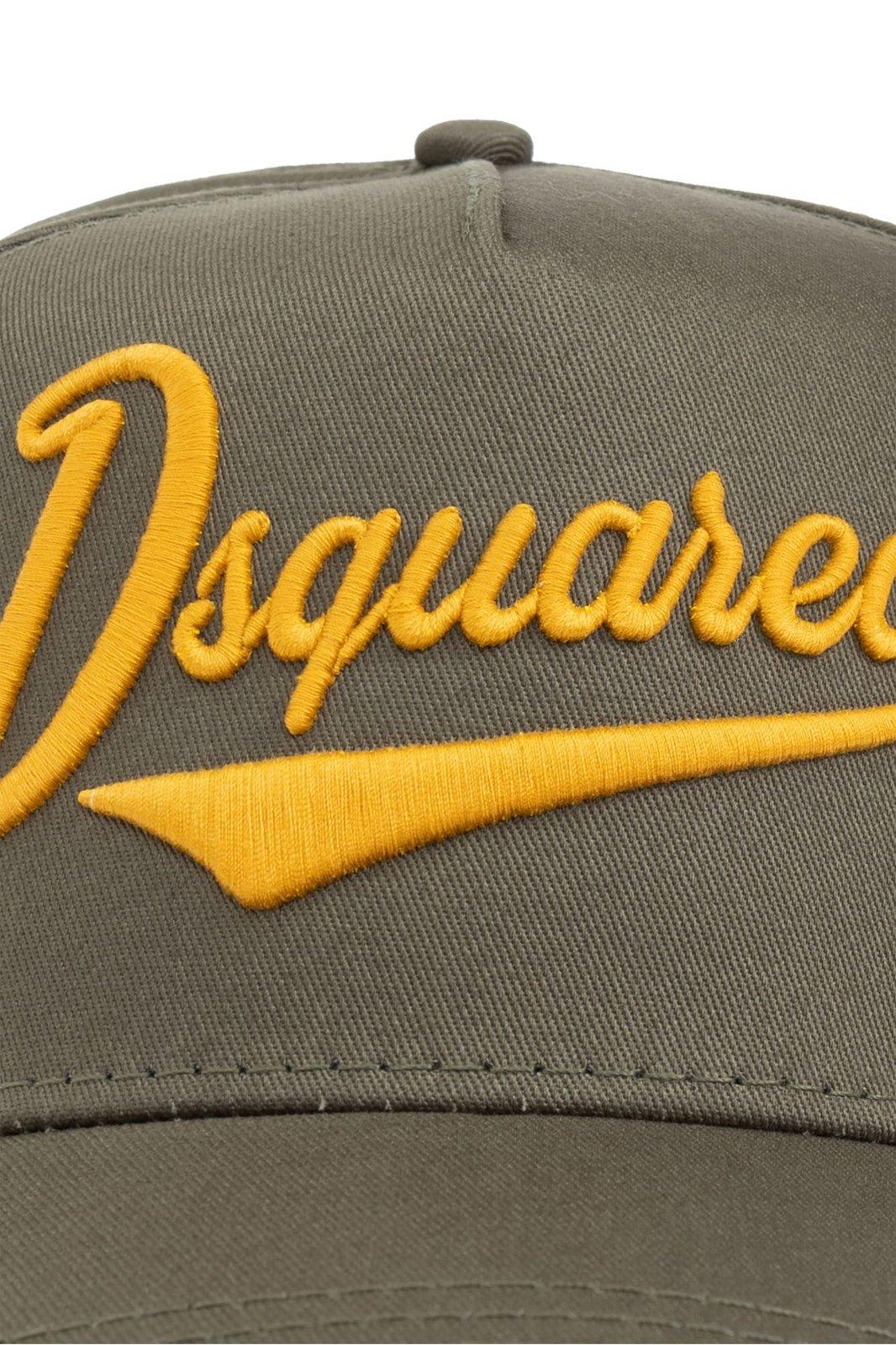 Dsquared2 Logo-embroidered Curved Peak Baseball Cap In Green