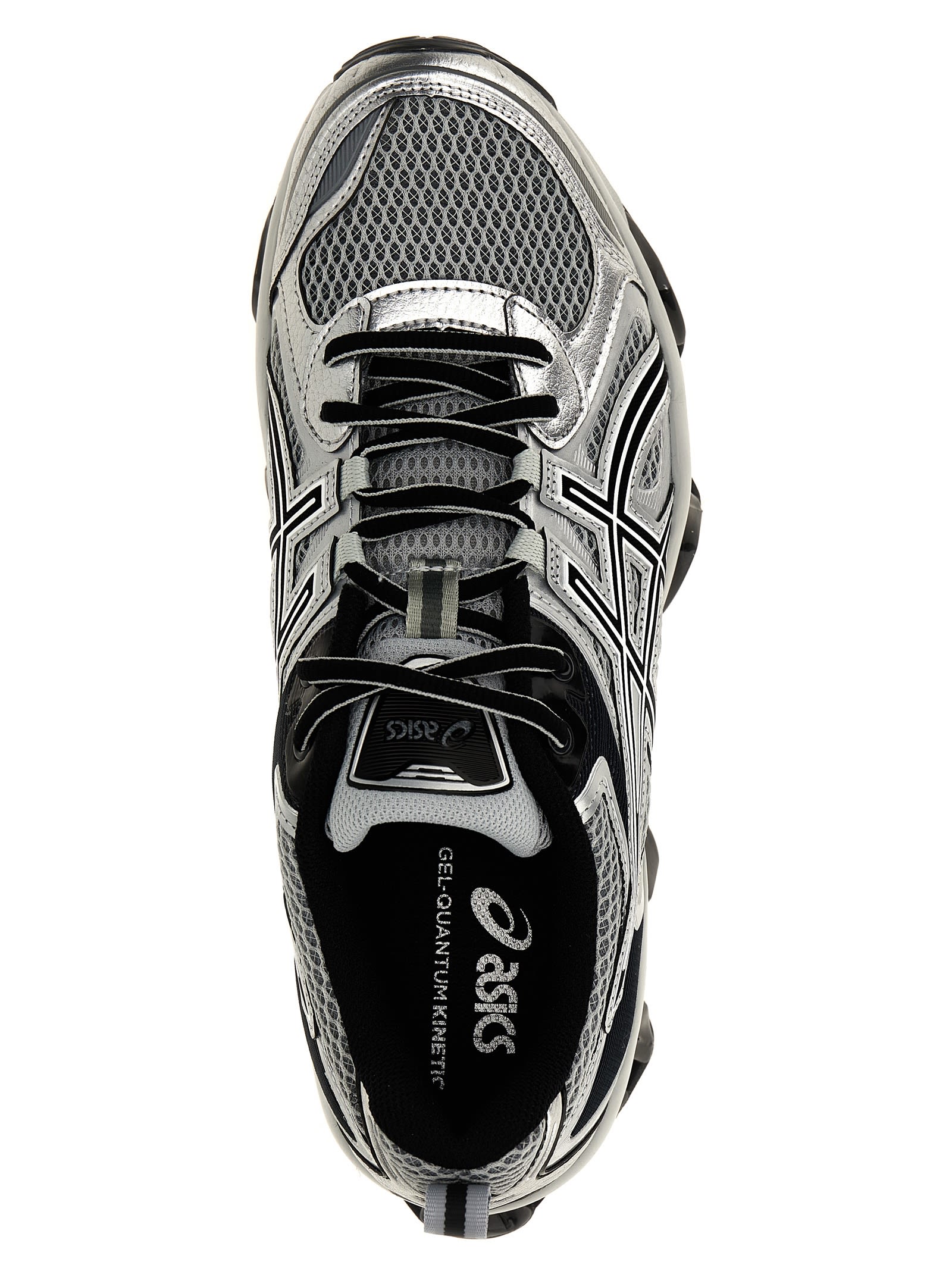 Shop Asics Gel-quantum Kinetic Sneakers In Mid Grey/pure Silver