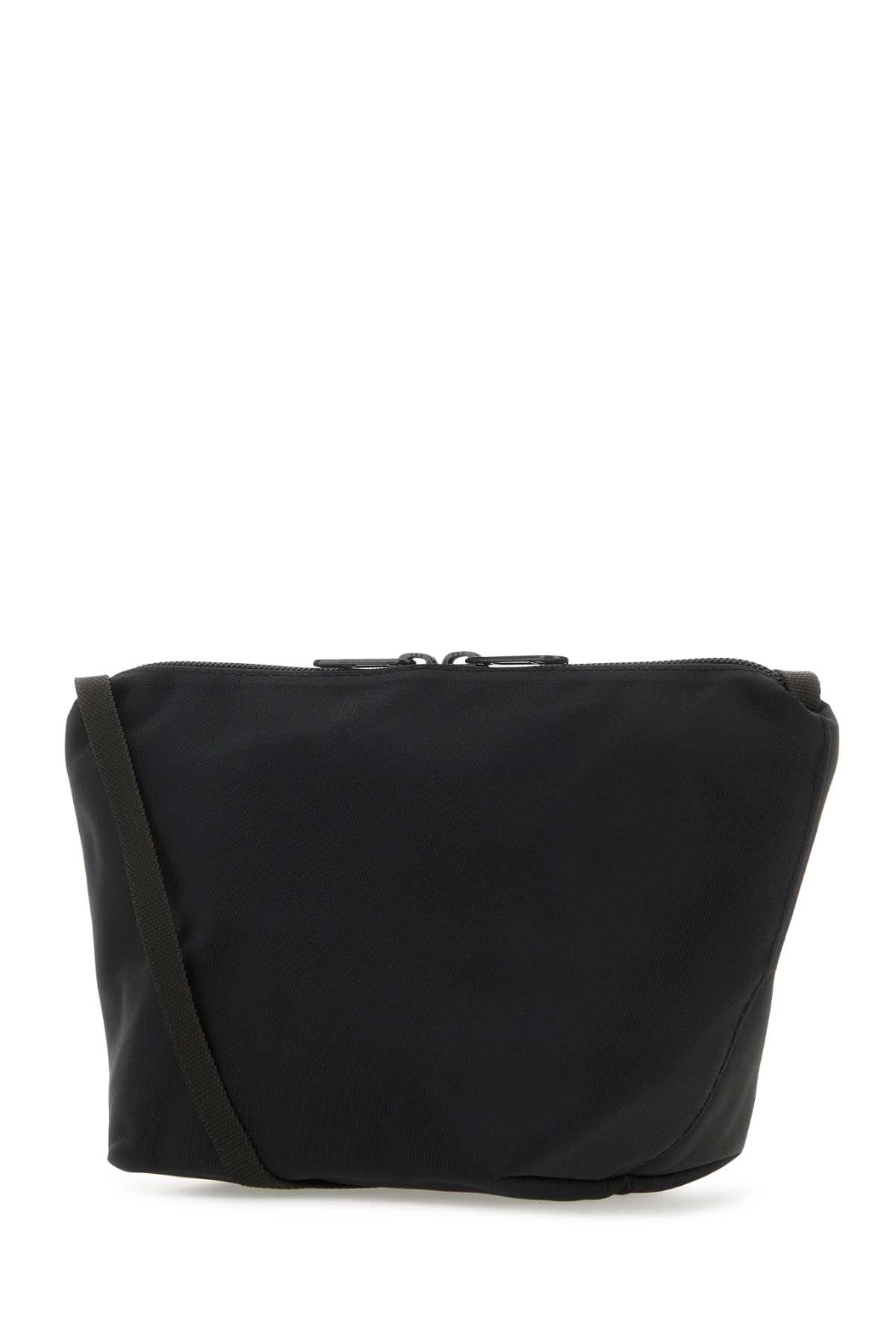 HERVE CHAPELIER BLACK CANVAS CROSSBODY BAG