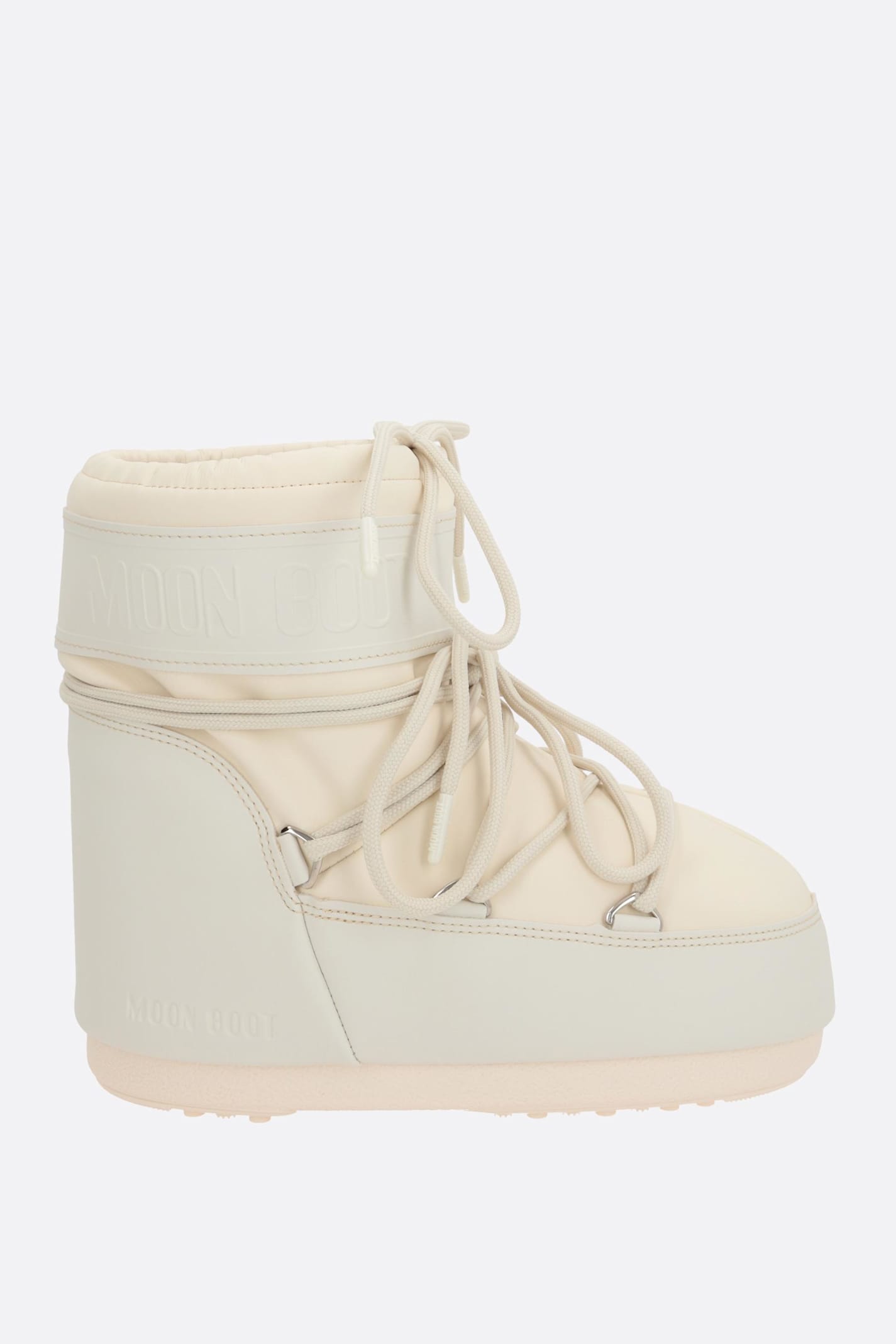 Moon Boot Icon Rubber Low-top Snow Boots In Sand