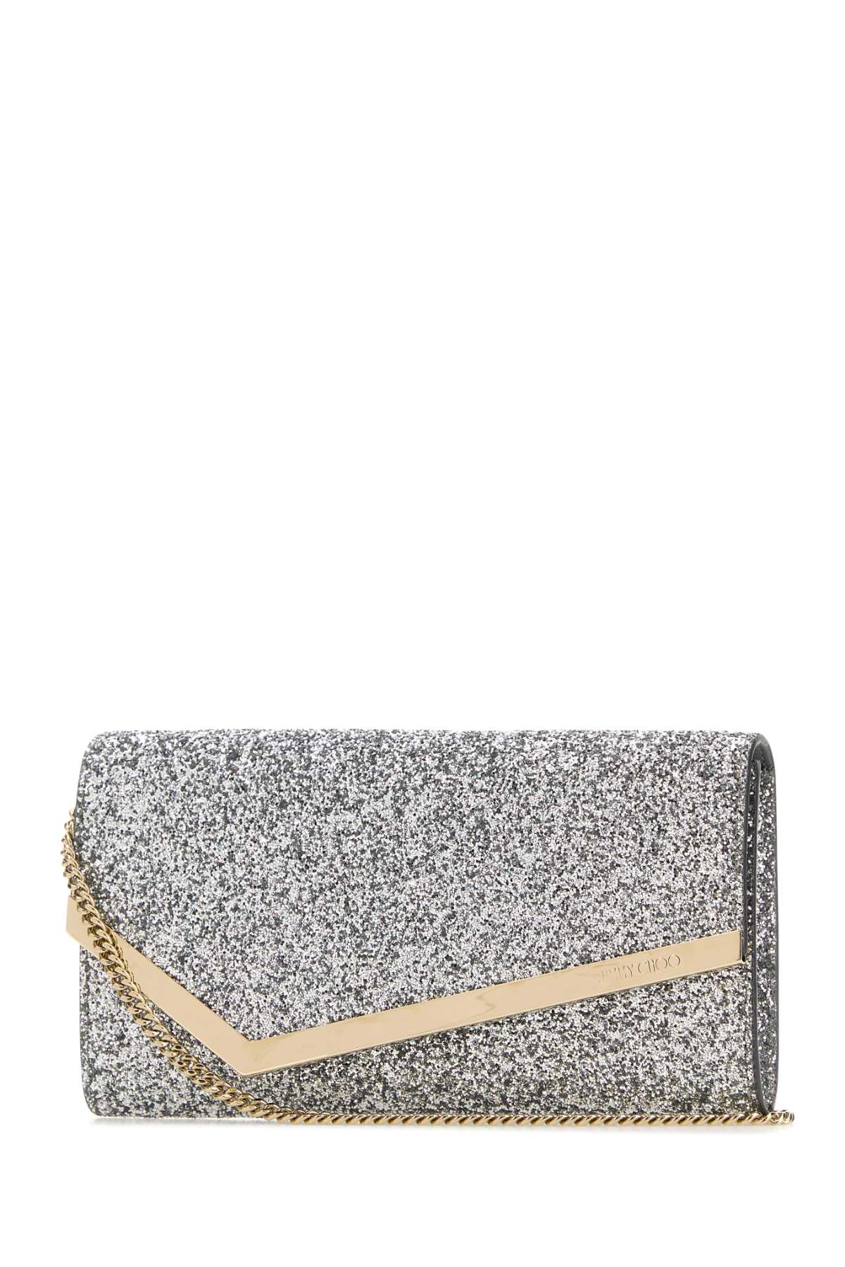 Jimmy Choo Emmie Glitter Embellished Clutch