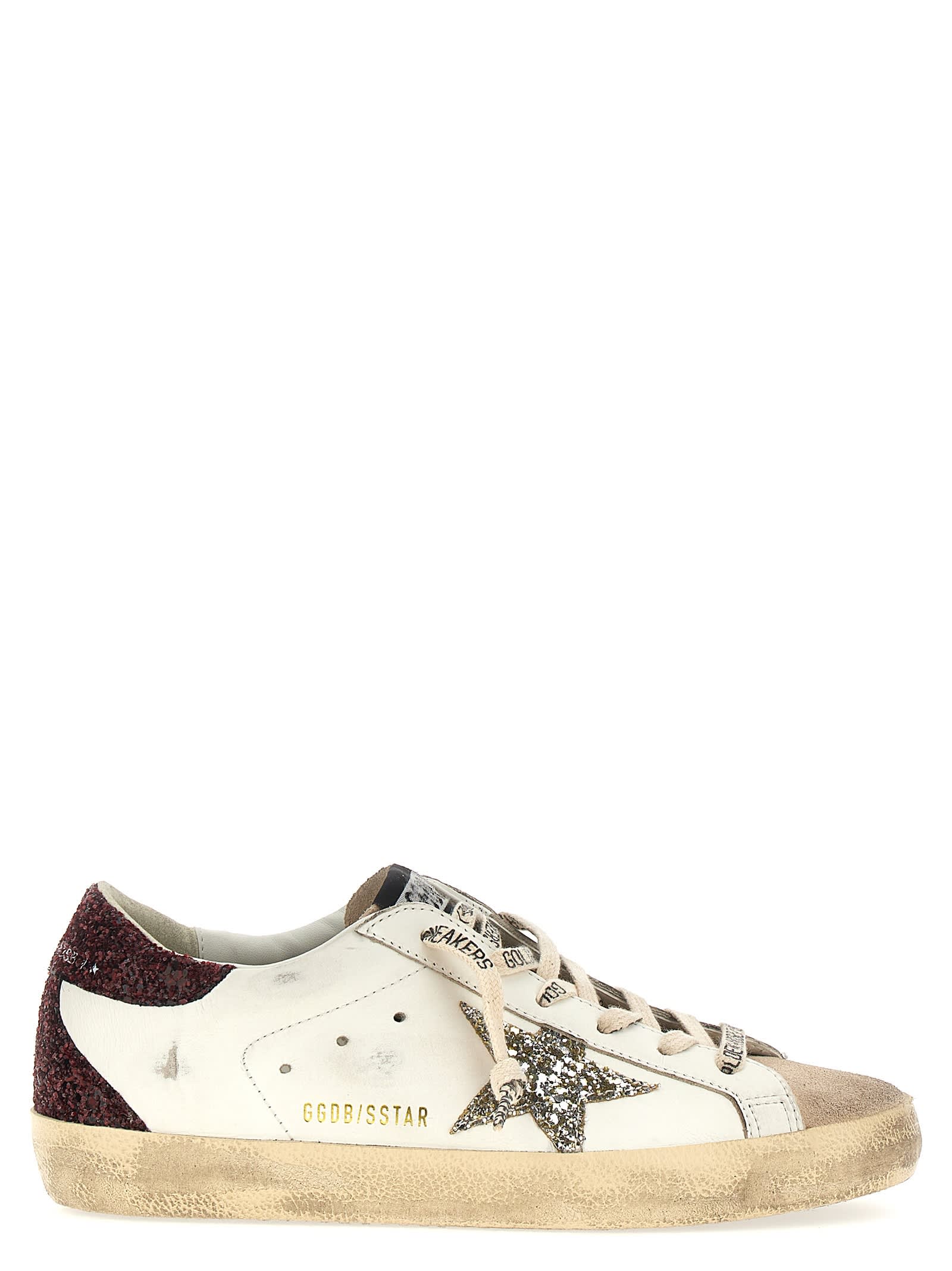 Shop Golden Goose Superstar Sneakers In White