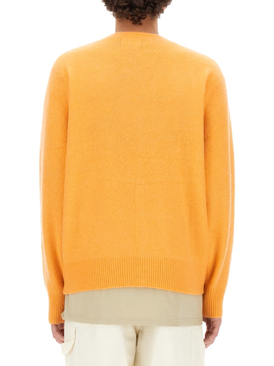 Shop Stussy Cardigan With Buttons In Orange