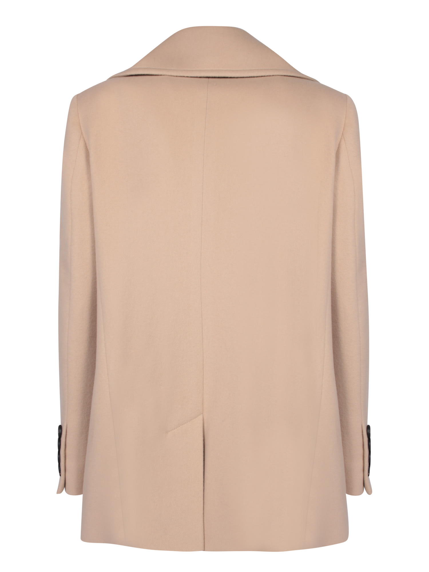 Shop Tagliatore Blanche Wool-cashmere Coat In Beige