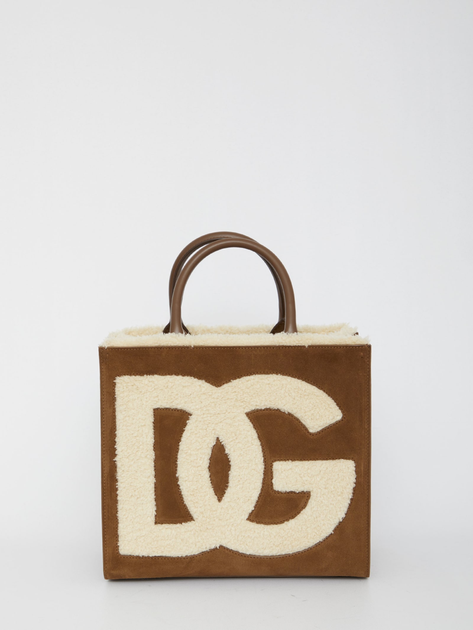 Shop Dolce & Gabbana Dg Daily Tote Bag In Brown