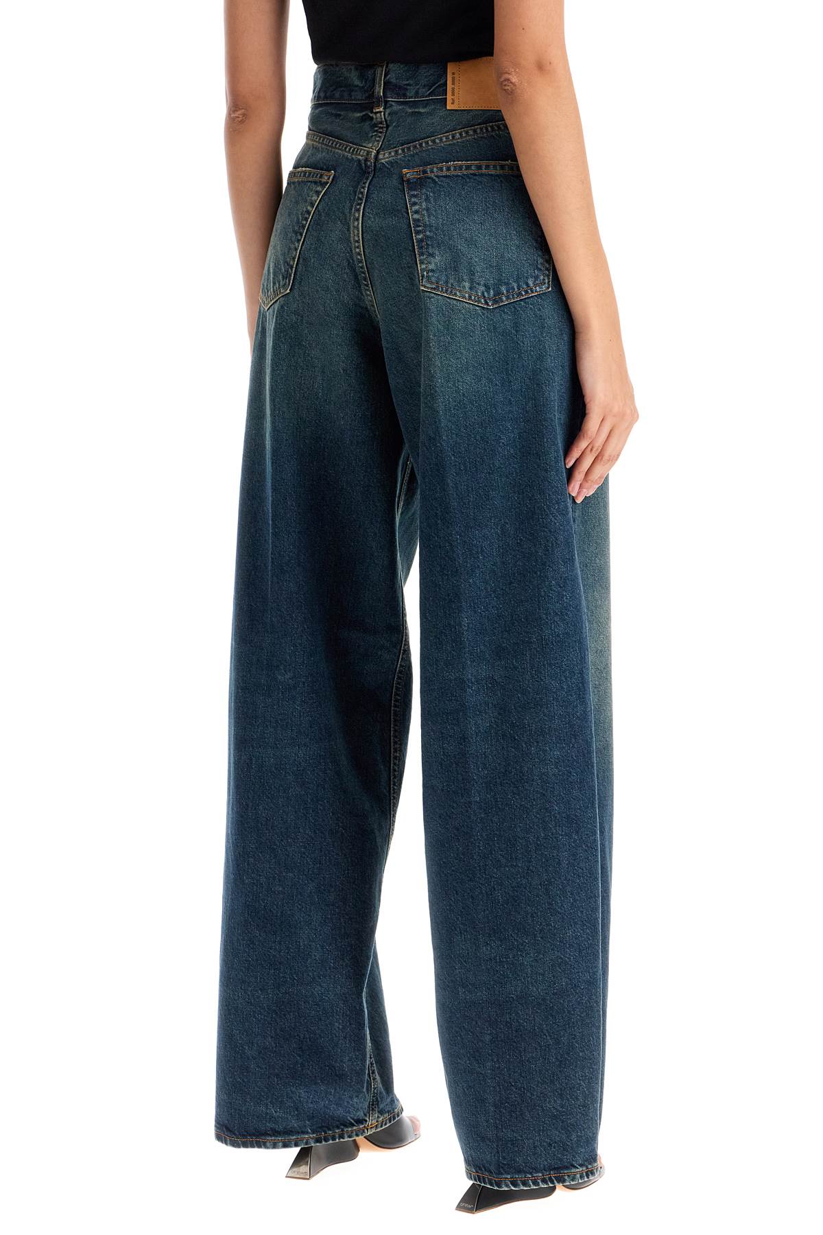 Shop Haikure Wide Leg Bethany Jeans For A In Intense Blue (blue)