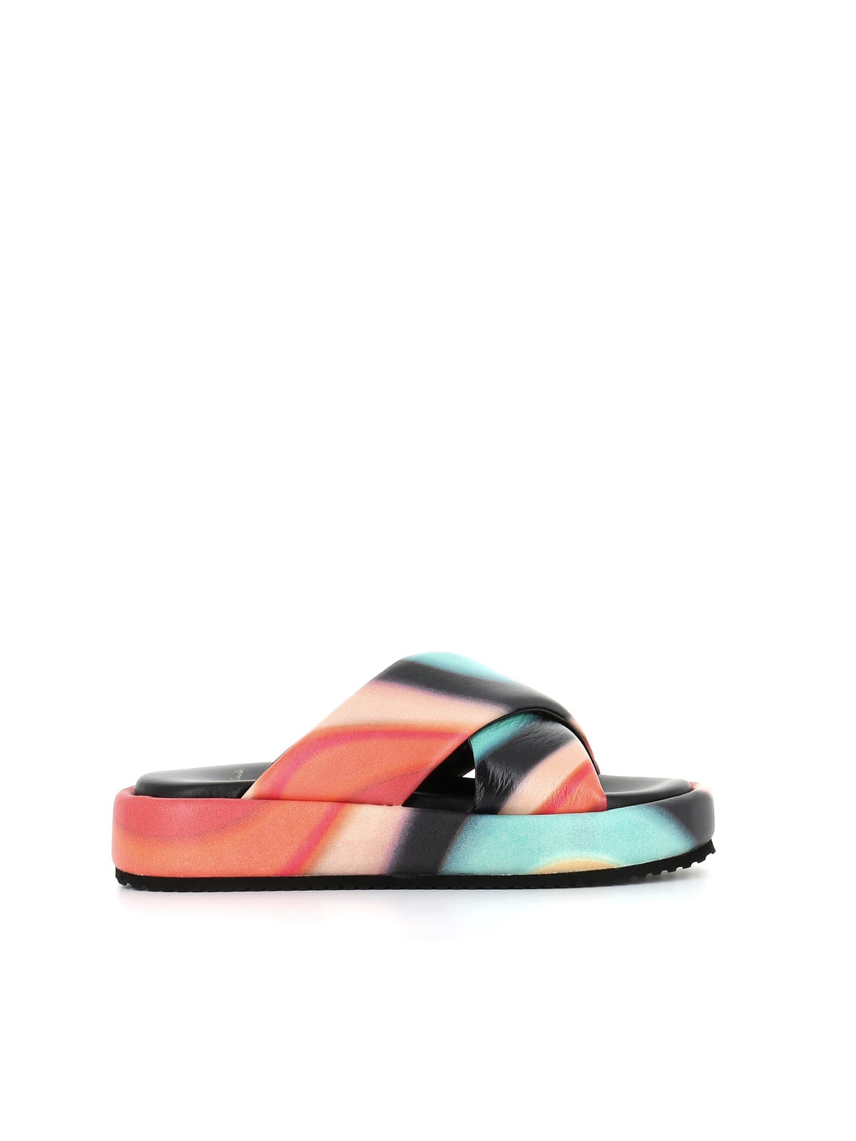 Paul Smith Roux Swirl-print Sandals In Multicolored |