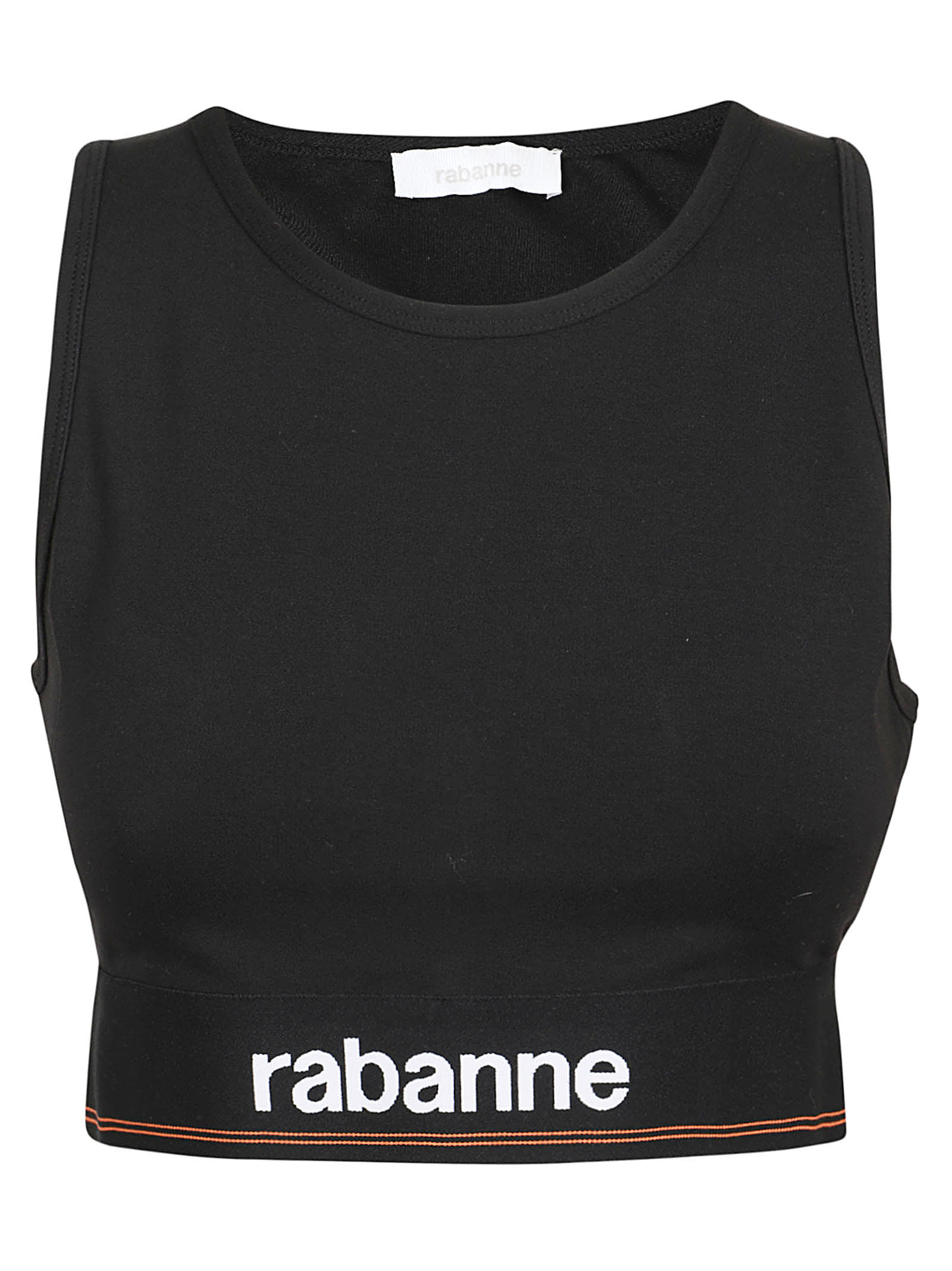 Shop Rabanne Top In Black