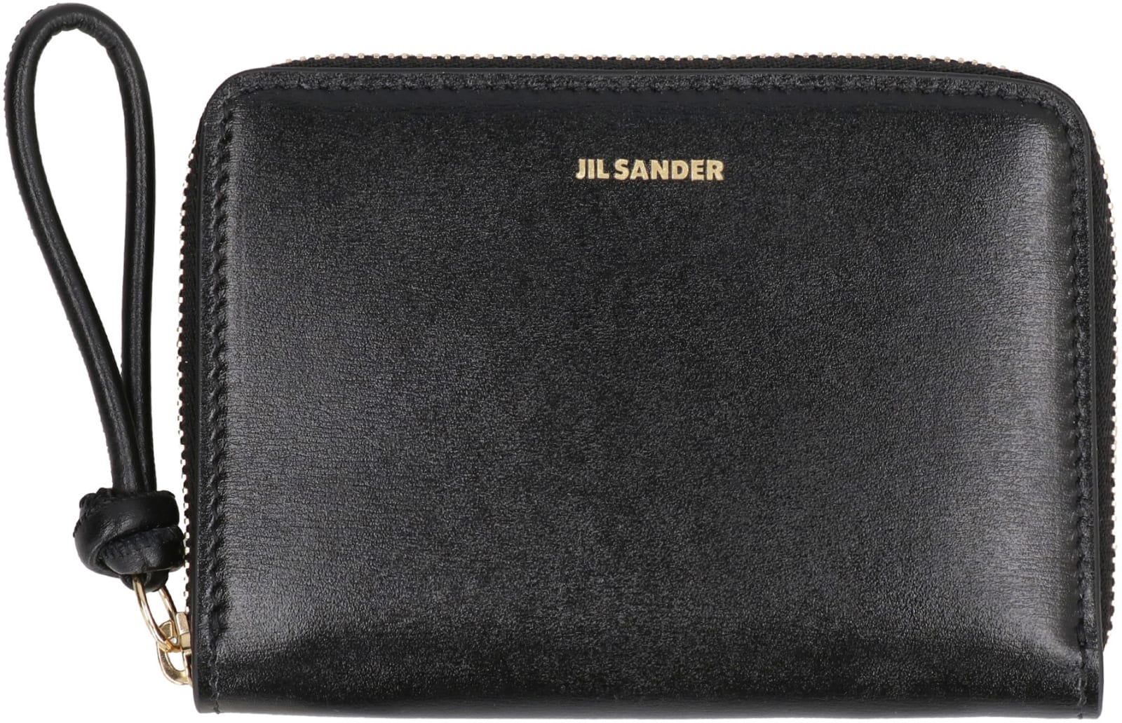 Shop Jil Sander Small Leather Wallet In Black