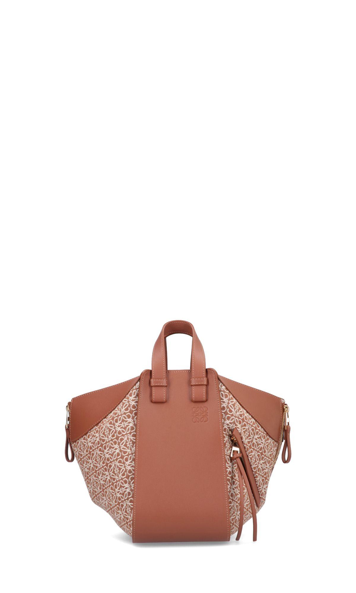 Loewe Small Hammock Shoulder Bag In Brown/neutrals