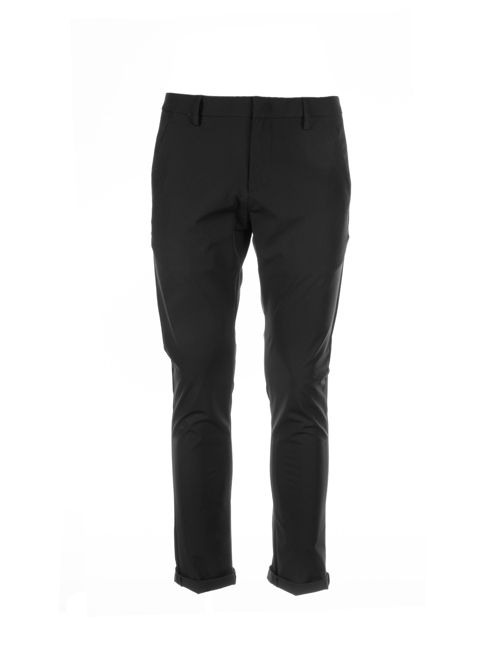 Shop Dondup Gaubert Black Trousers In Nero