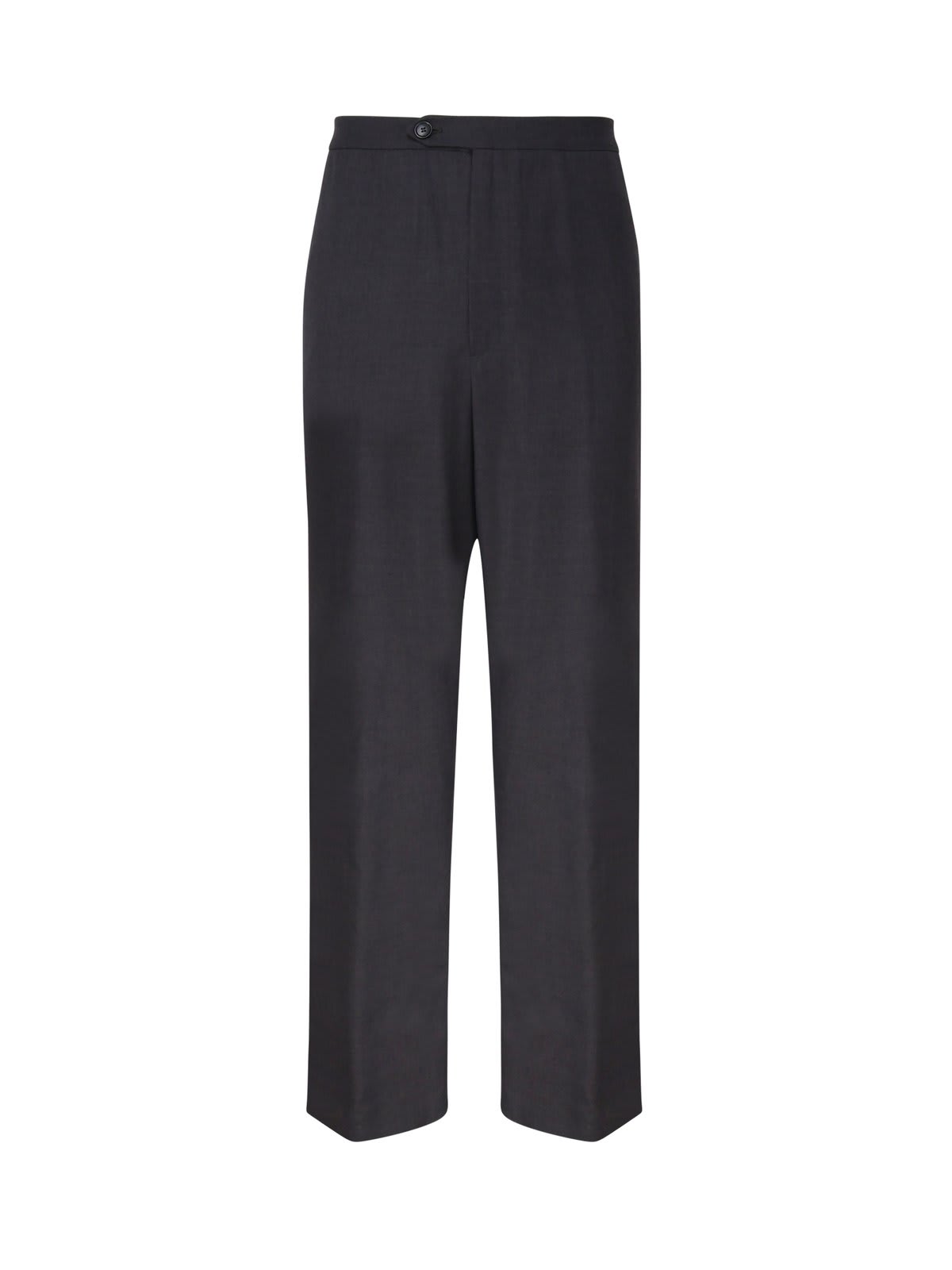 Shop Bally Elasticated Straight-leg Pants In Grey