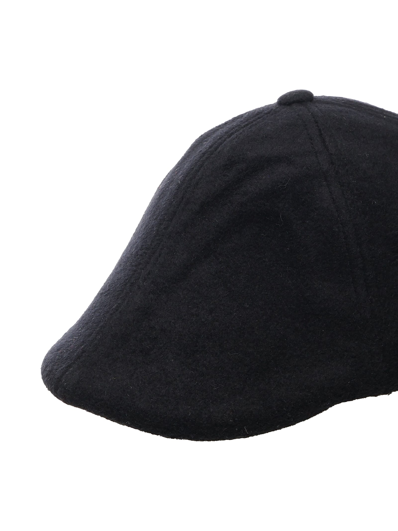 Mc2 Saint Barth Arthur Herringbone Hat In Black