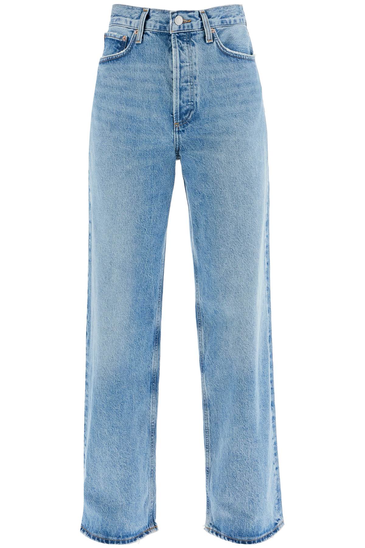 Shop Agolde Low Slung Baggy Jeans In Libertine (blue)