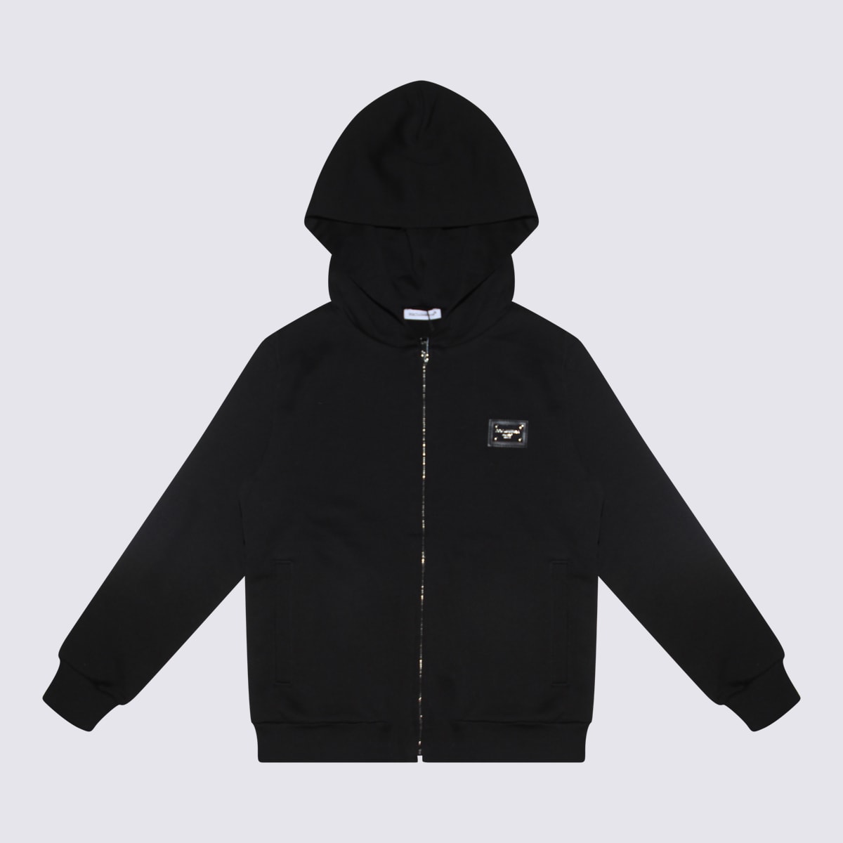 Dolce & Gabbana Black Cotton Sweatshirt In Black
