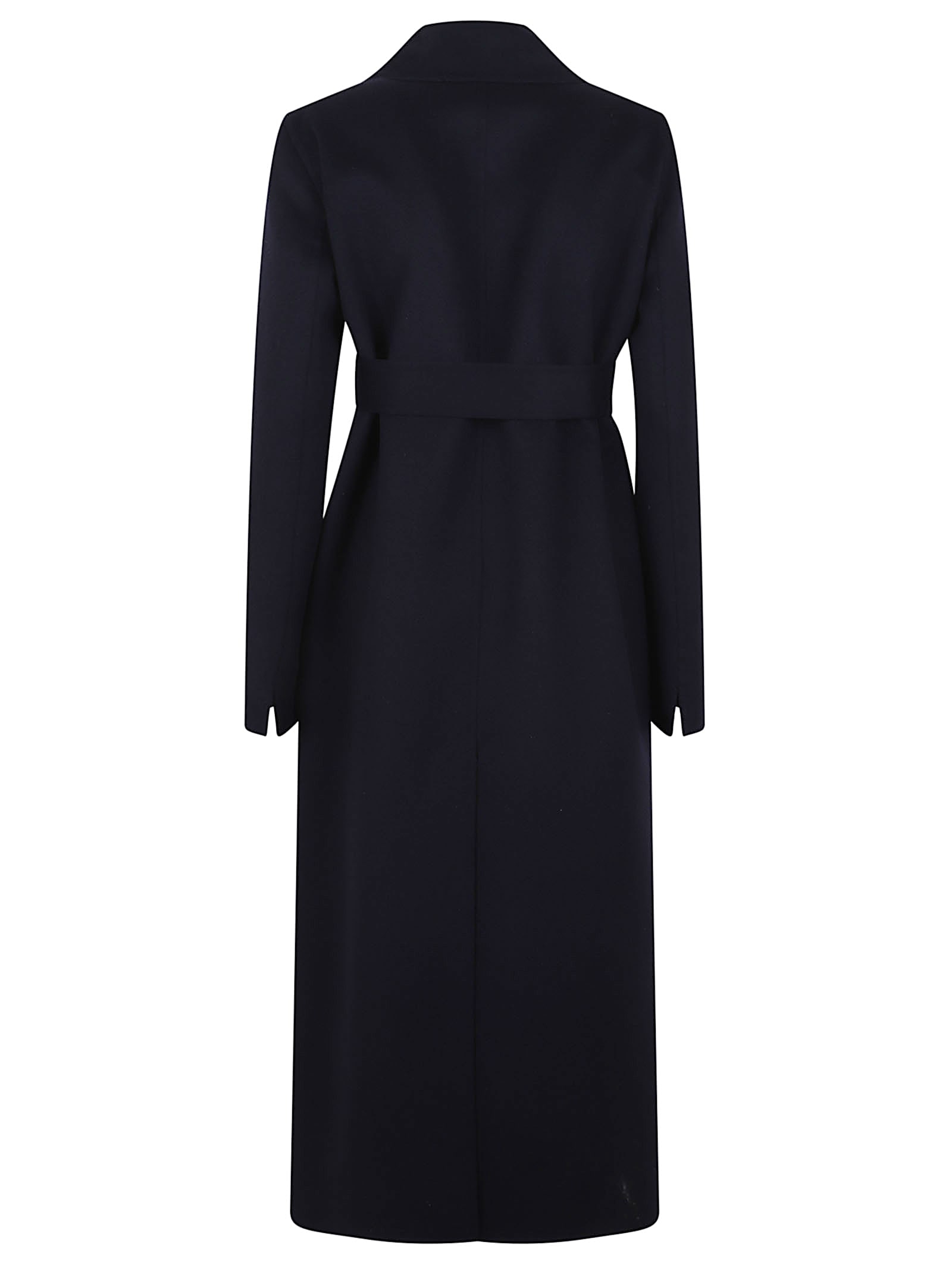 Stella Mccartney Double Face Wrap Coat In Black