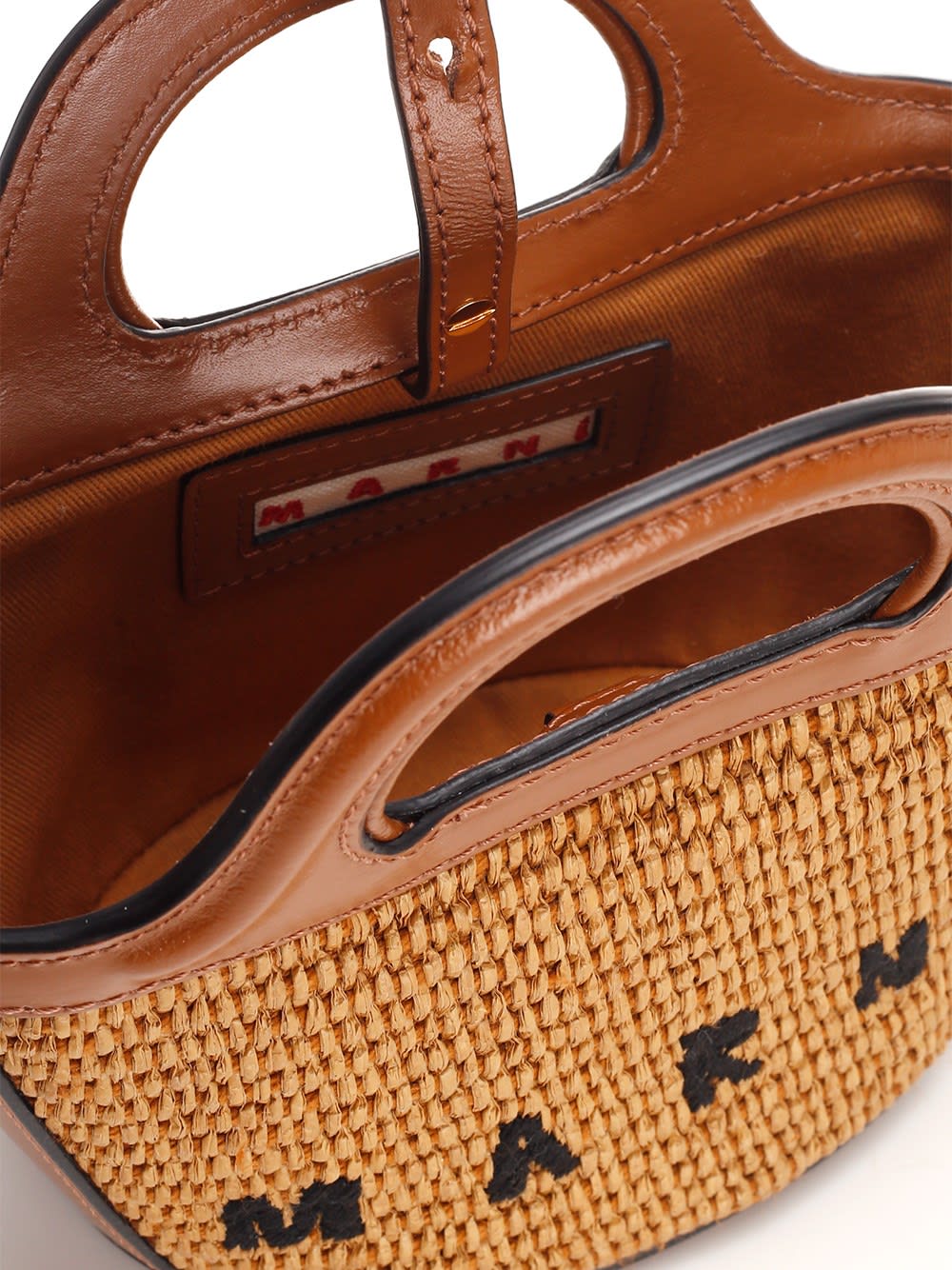 Marni Tropicalia Micro Bag In Brown