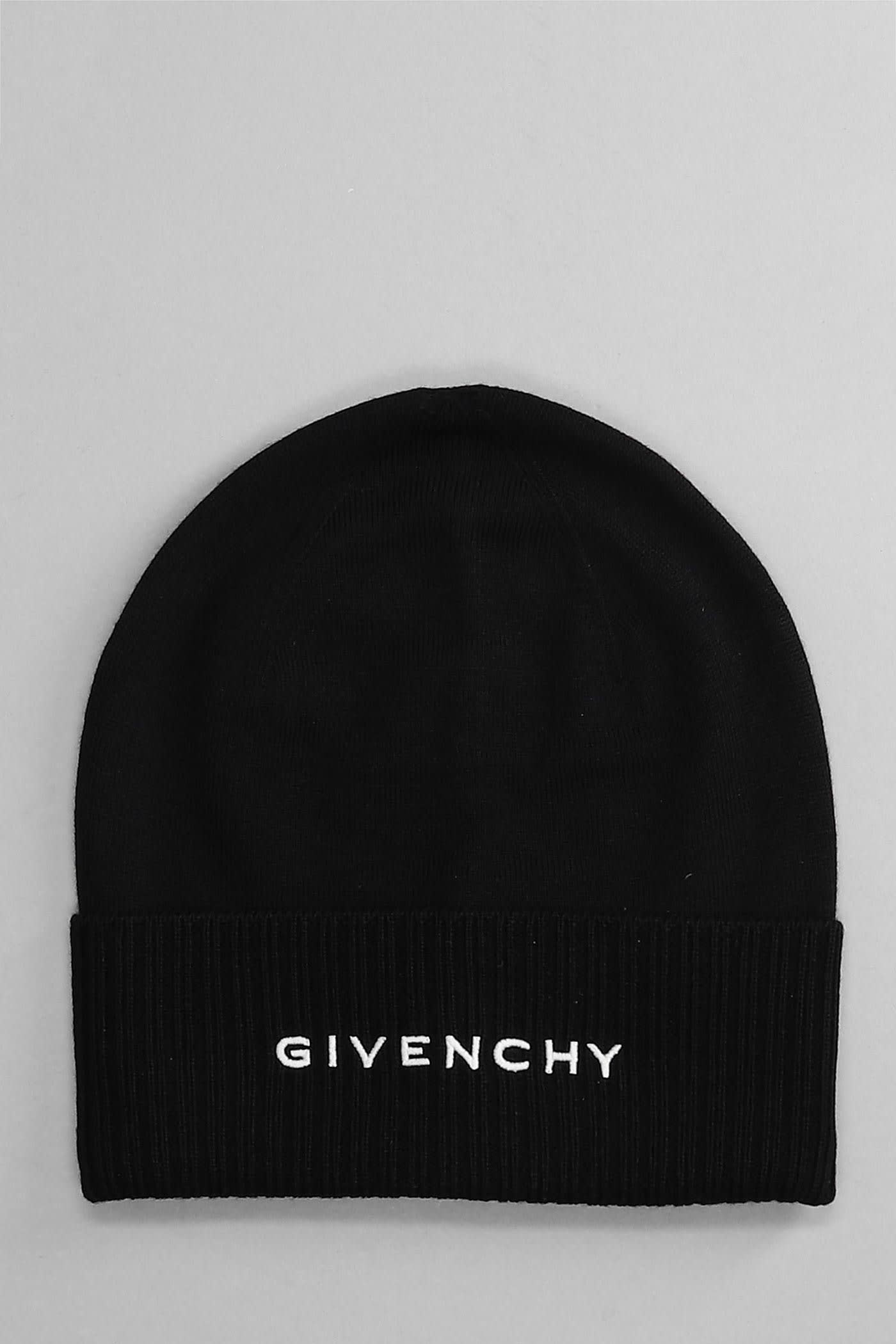 GIVENCHY HATS IN BLACK WOOL