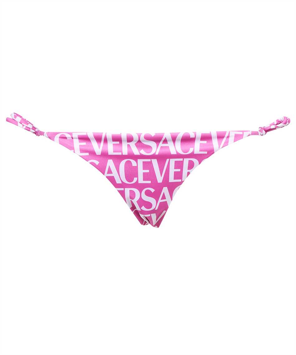 Shop Versace Tie Side Bikini Hipster In Fuchsia