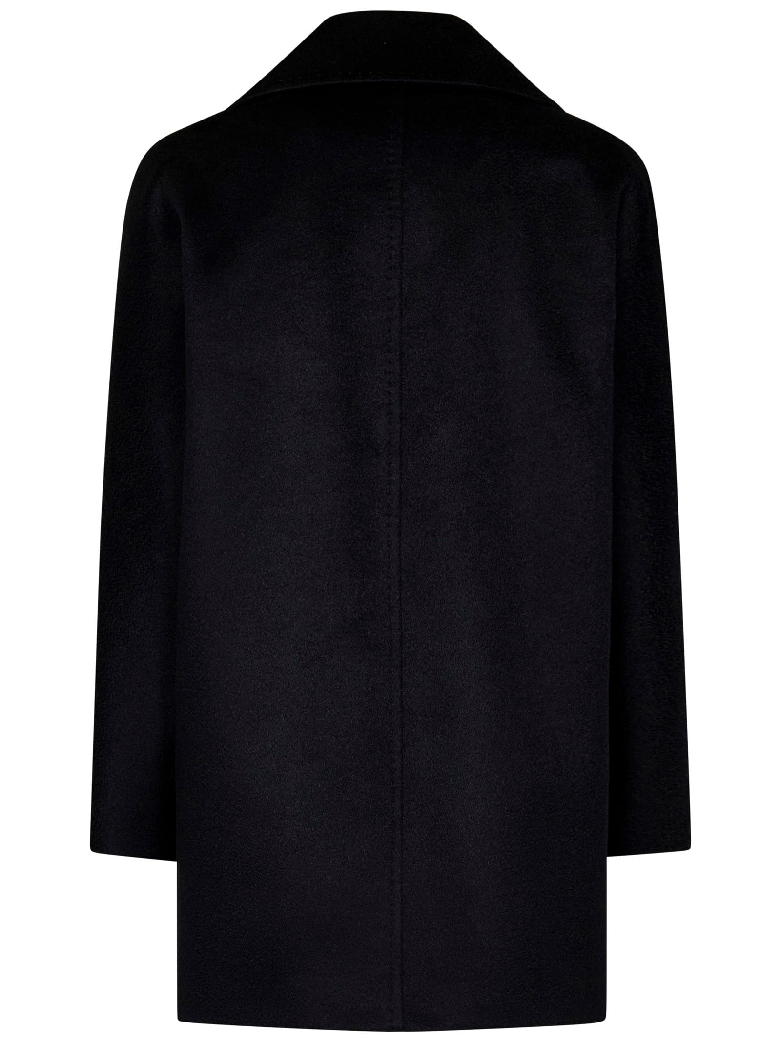 Shop Max Mara Maxmara Studio Coat In Black