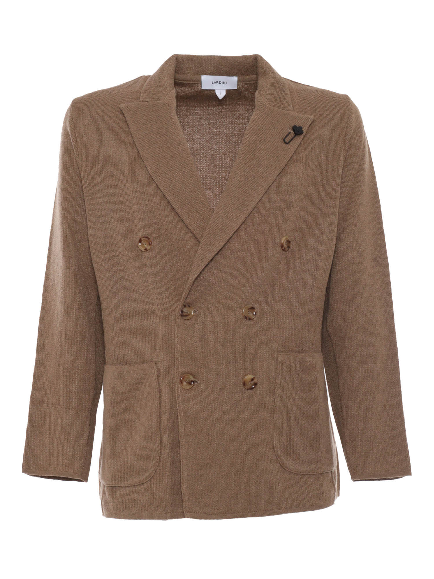 Lardini Man Knit Jacket In Multicolor