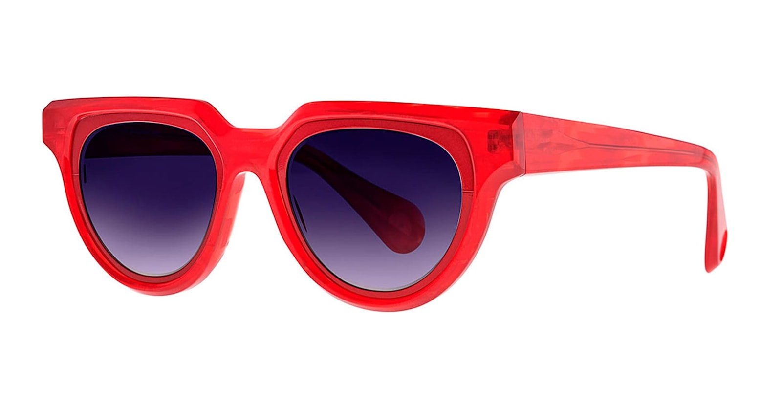 Theo Eyewear Mille+91 16 - Red Sunglasses