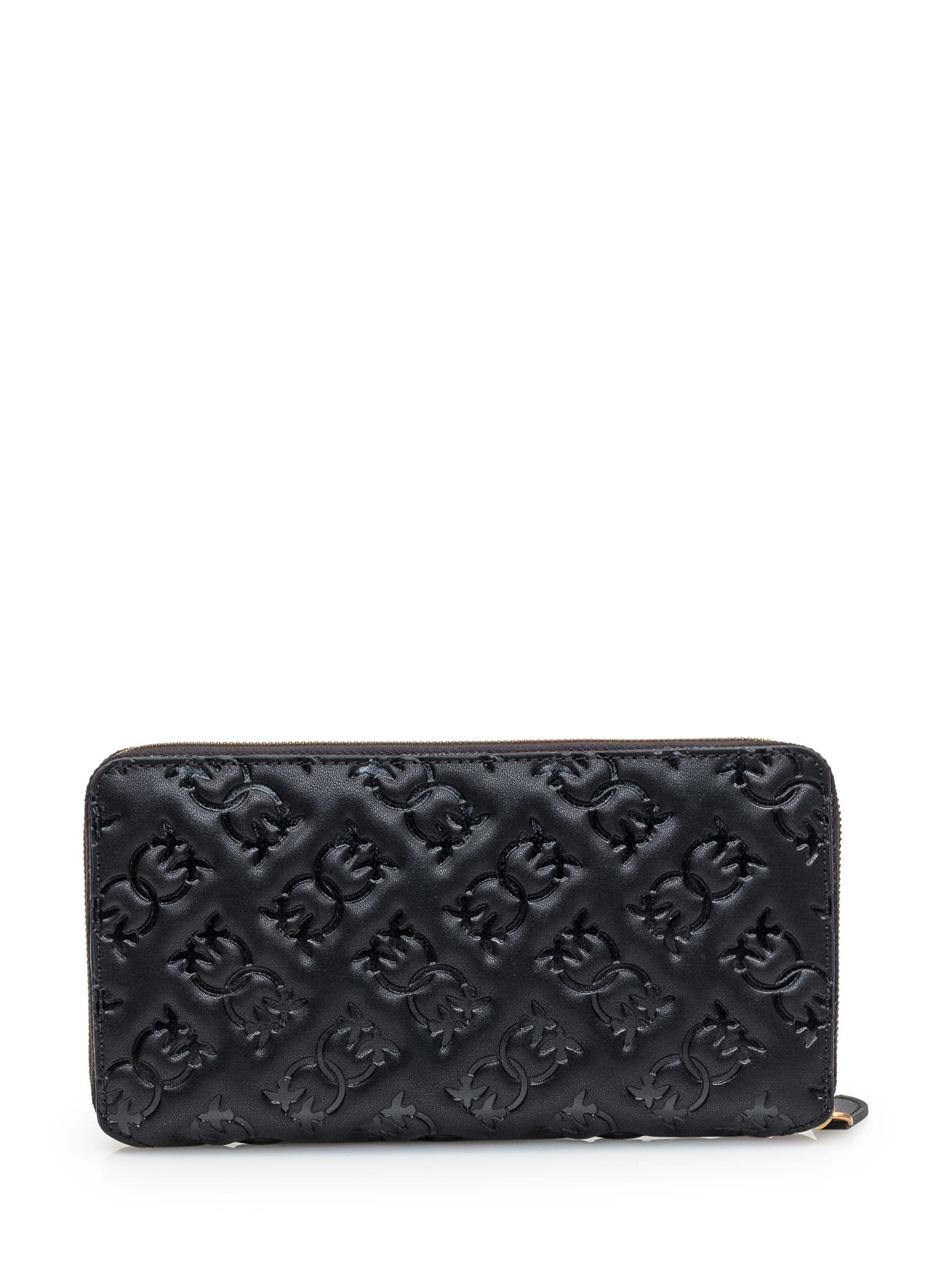 Shop Pinko Wallet In Nero-antique Gold