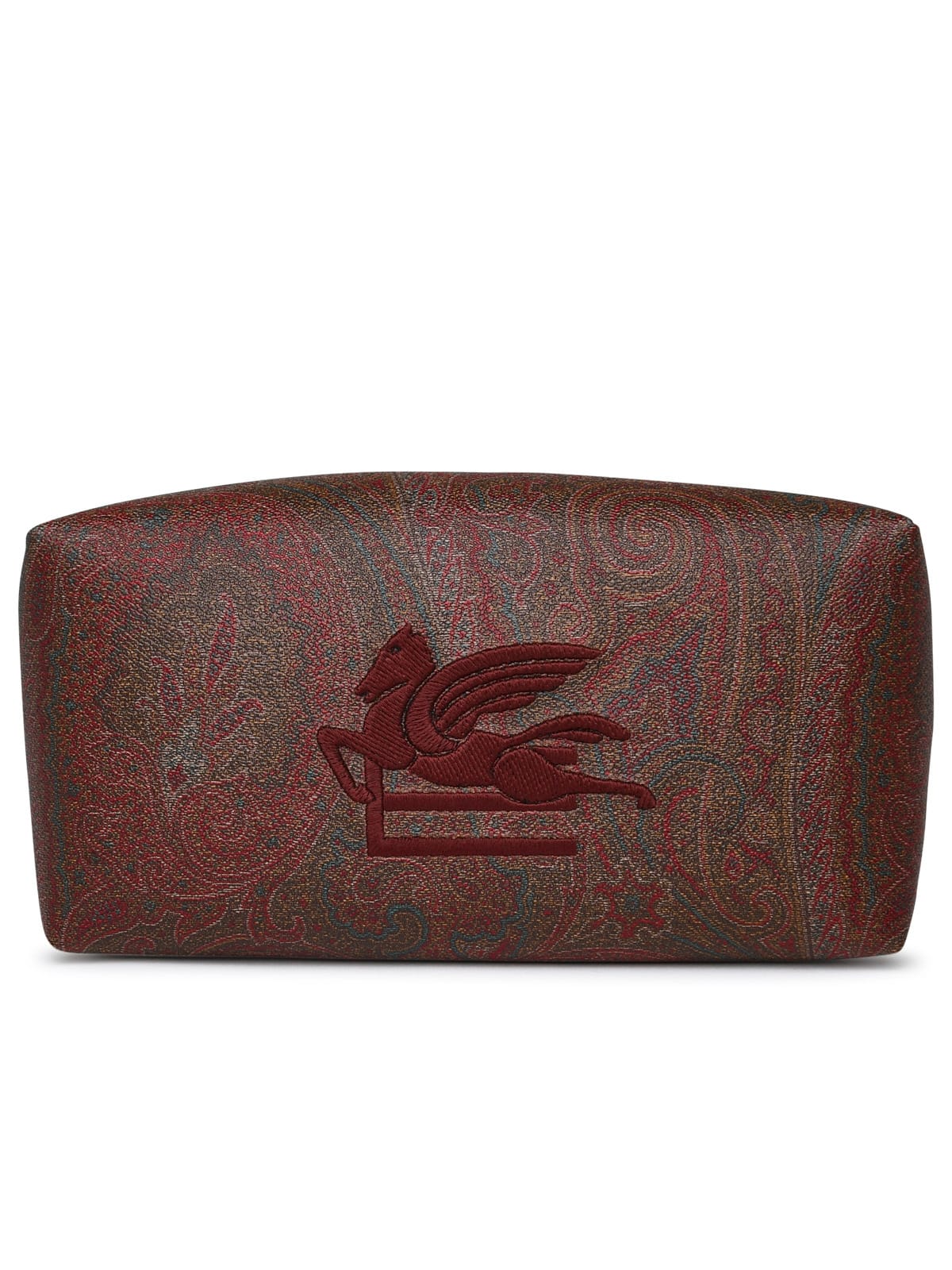 Paisley Beauty Case In Brown Cotton Blend