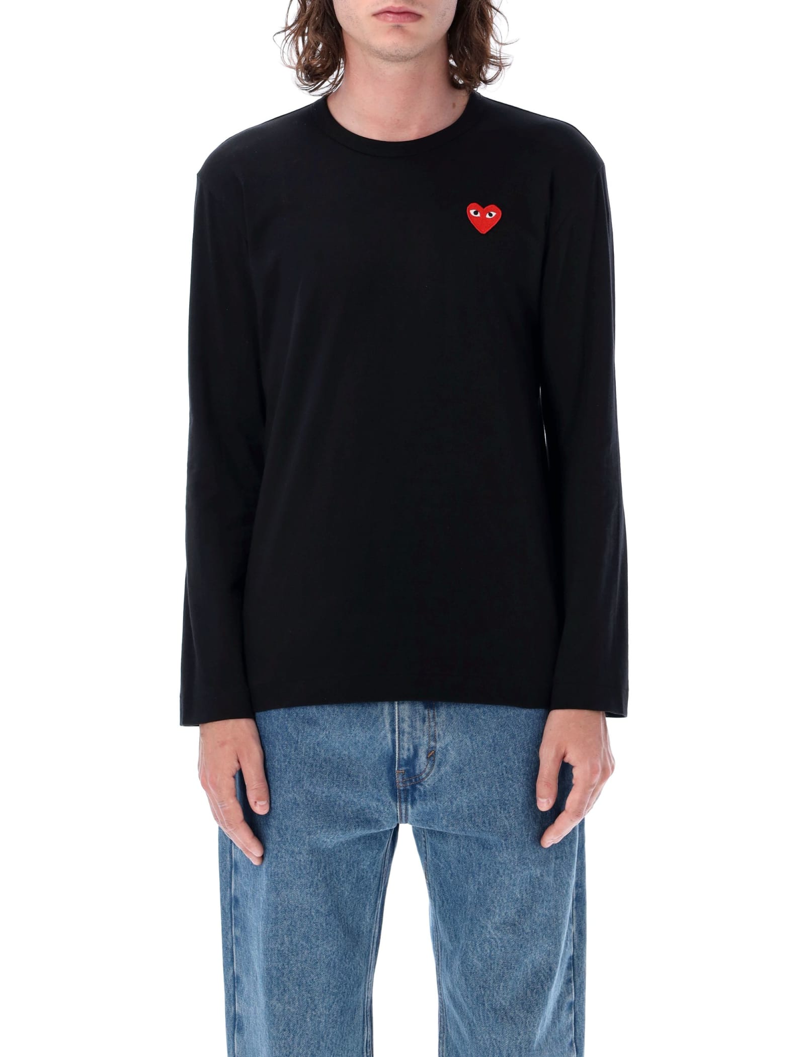 Comme des Garçons Play Red Heart L/s T-shirt