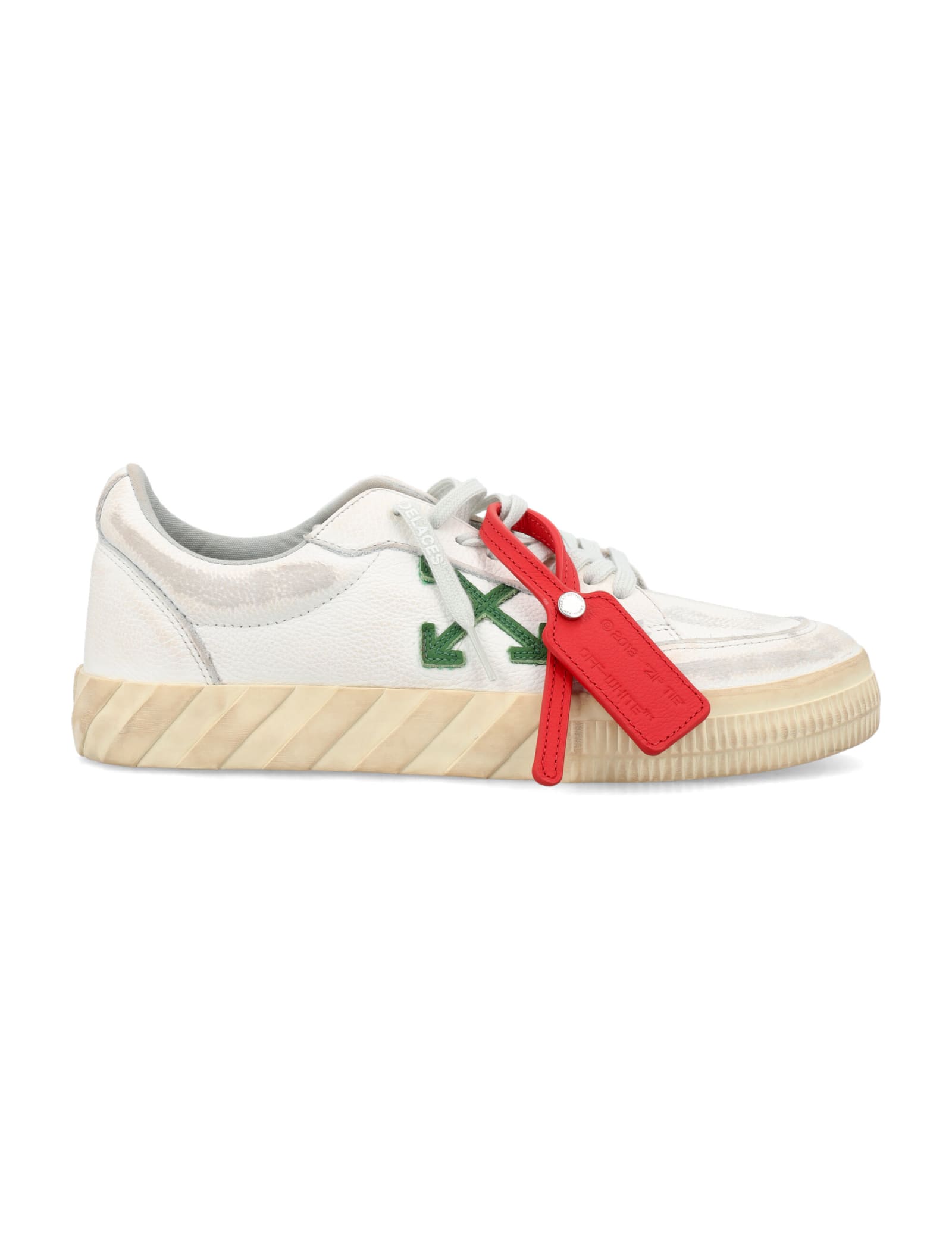 OFF-WHITE LOW VULCANIZED DISTRESSED WOMAN SNEAKER