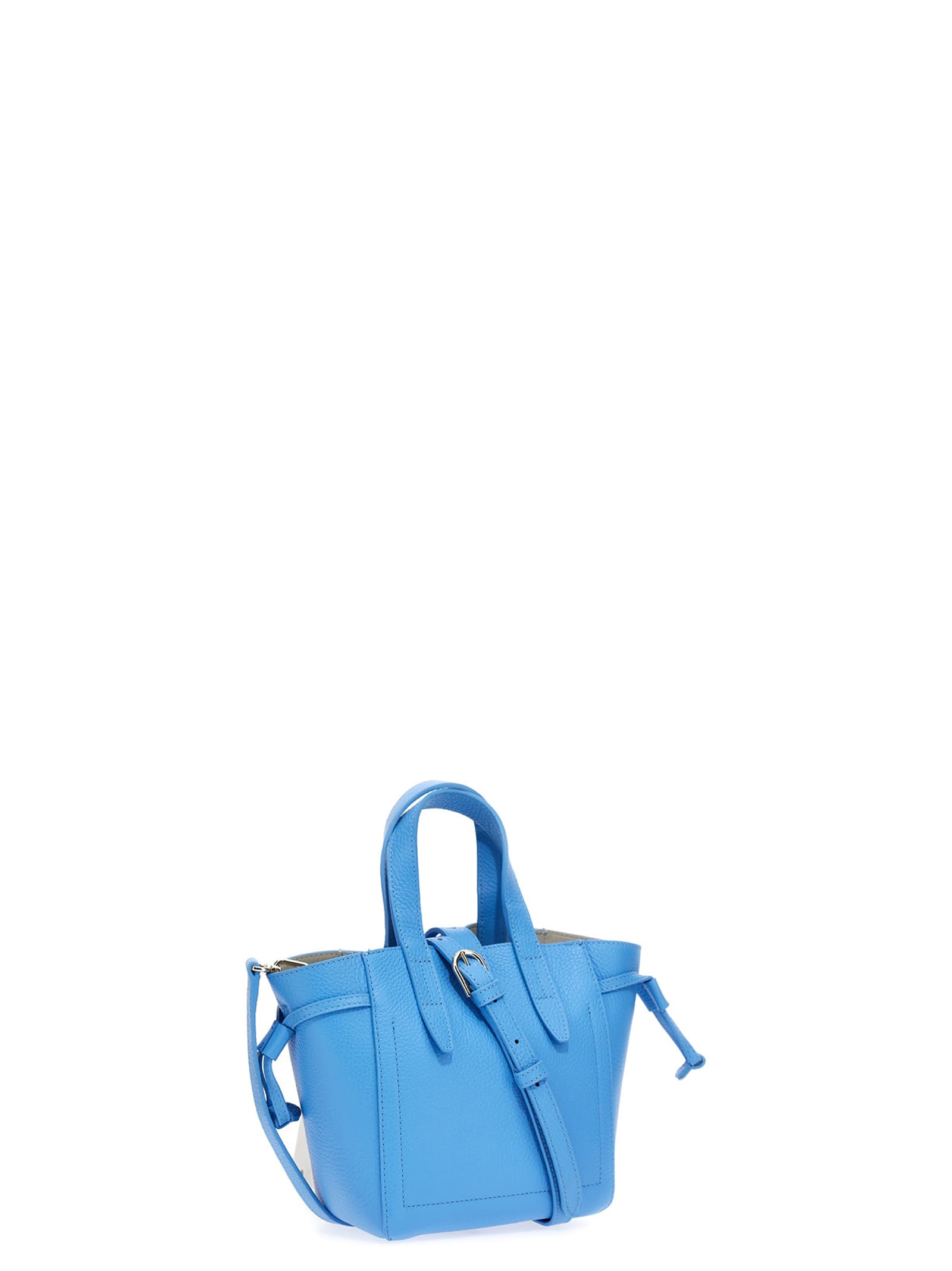 Shop Furla Net Handbag In Blue
