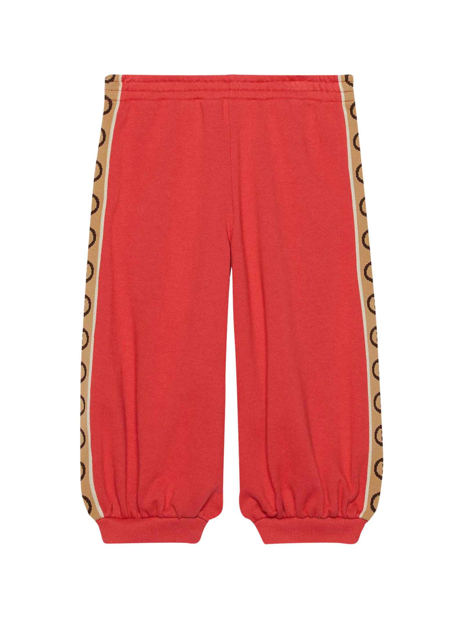 GUCCI RED TROUSERS,596228XJB8Z 6094