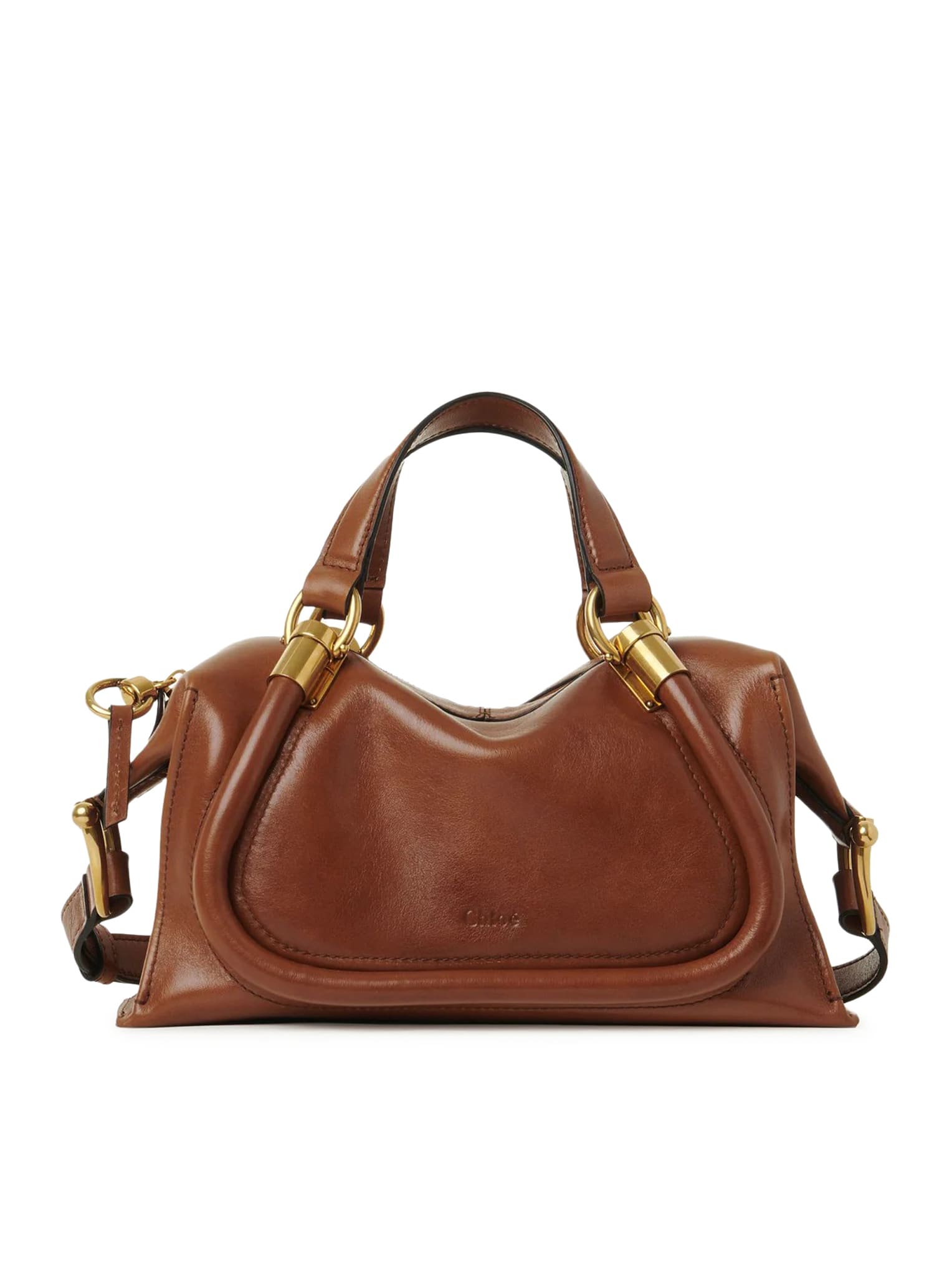 Shop Chloé Small Paraty 24 Bag In Shiny Leather