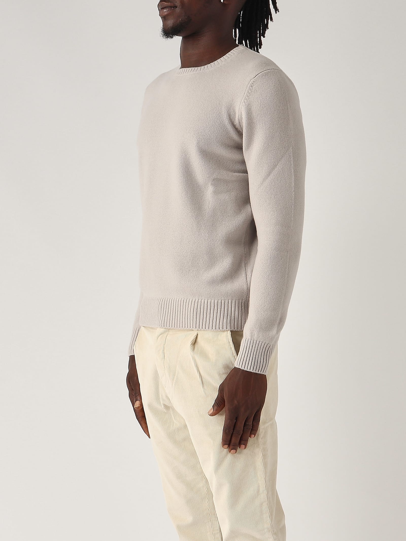 Shop Gran Sasso Maglia Girocollo Cachemire Sweater In Tortora