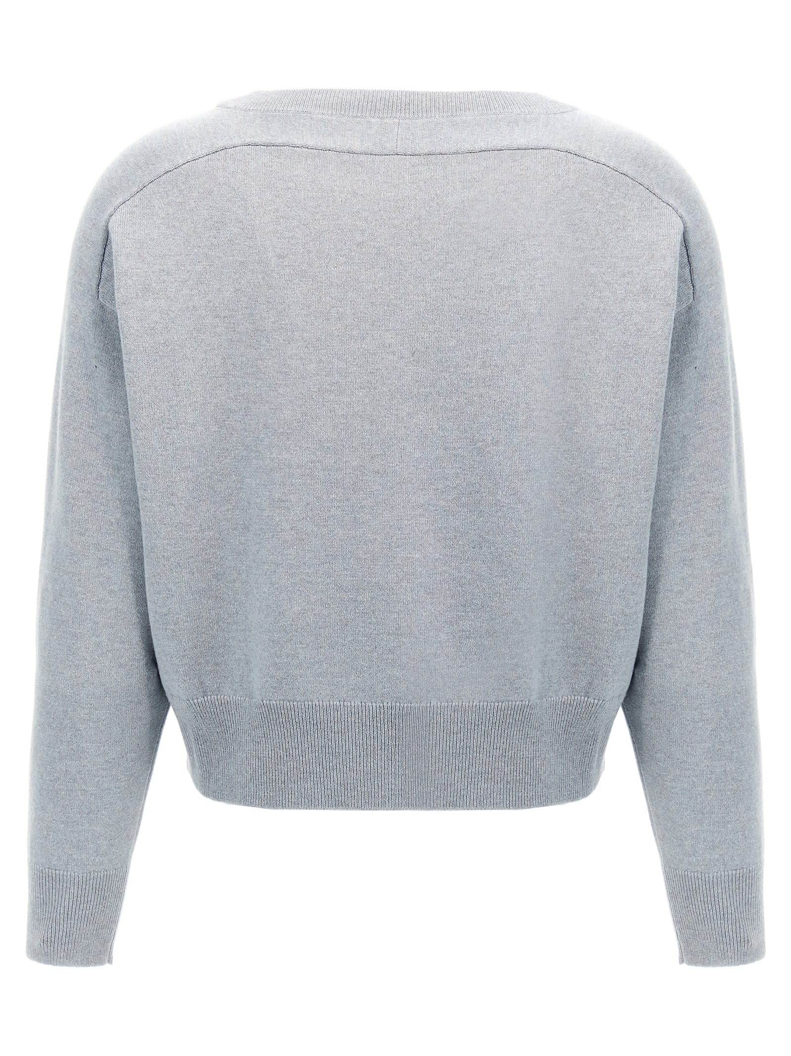 Shop Brunello Cucinelli Monile Sweater In Light Blue