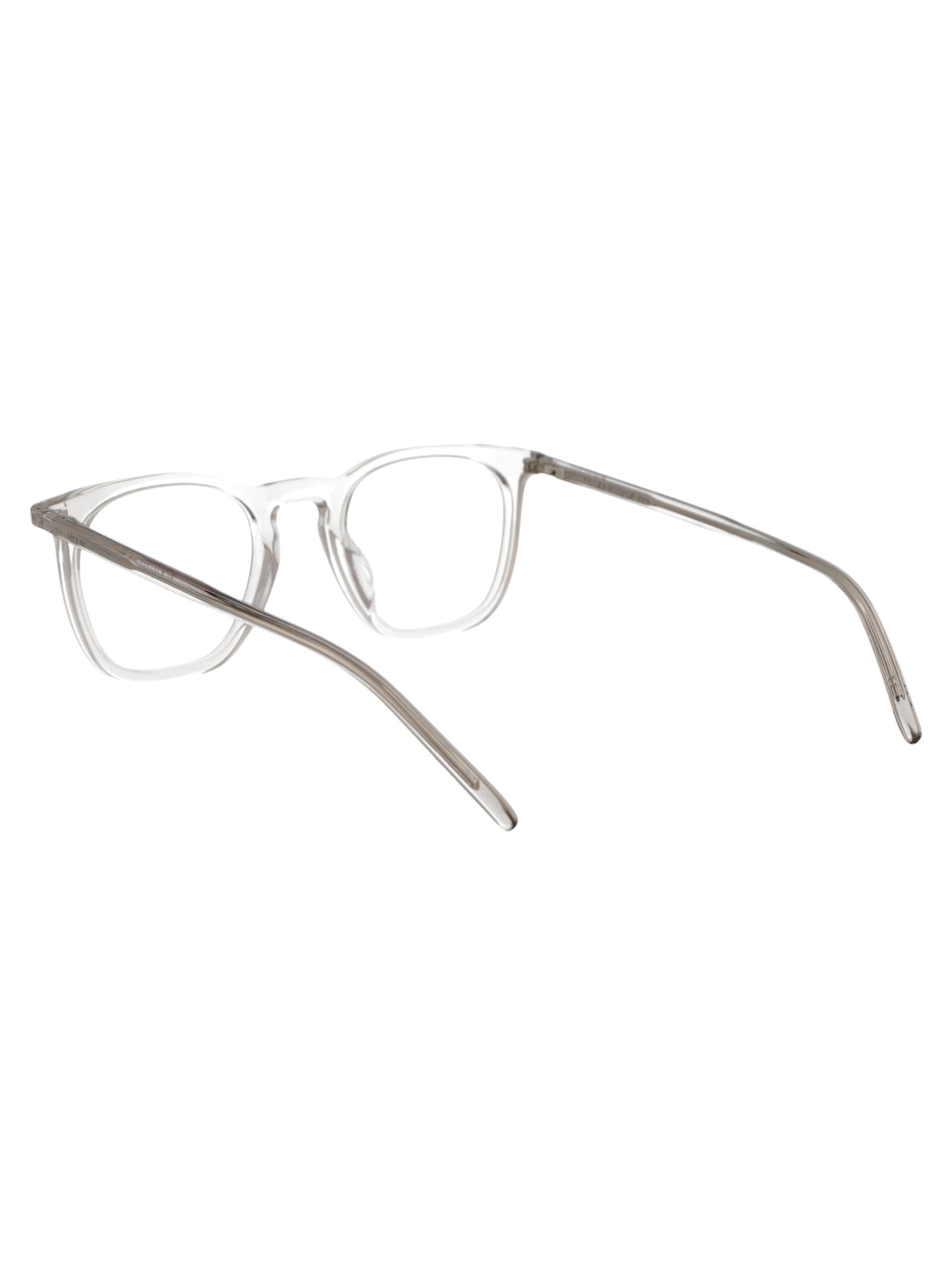 Saint Laurent Beige Beige Transparent Acetate Glasses