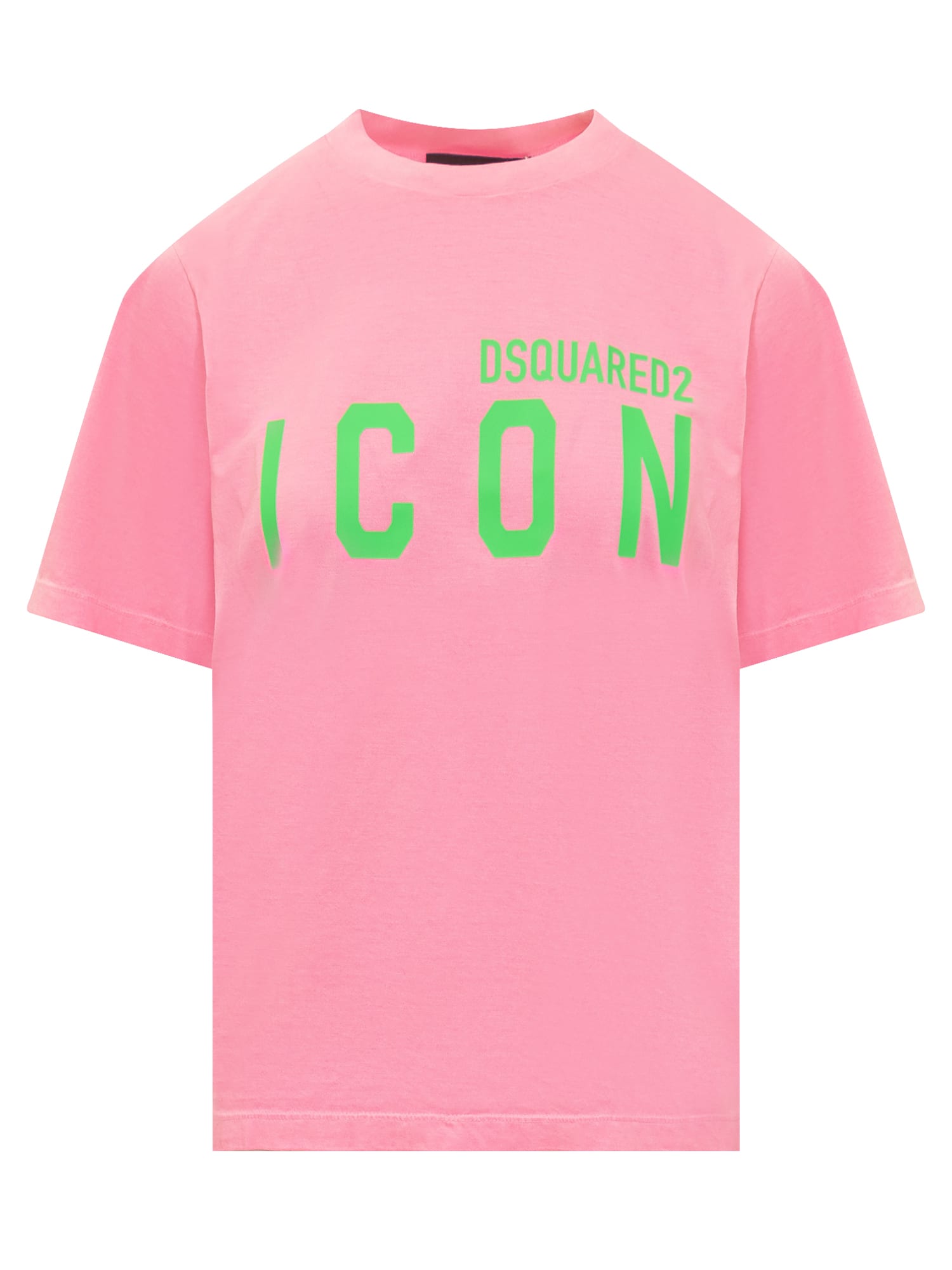 Dsquared2 Be Icon Easy Fit T-shirt In Pink