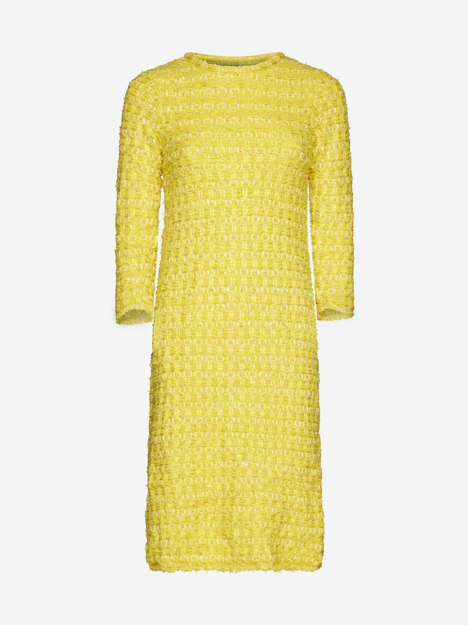 Balenciaga Wool-blend Boucle Dress