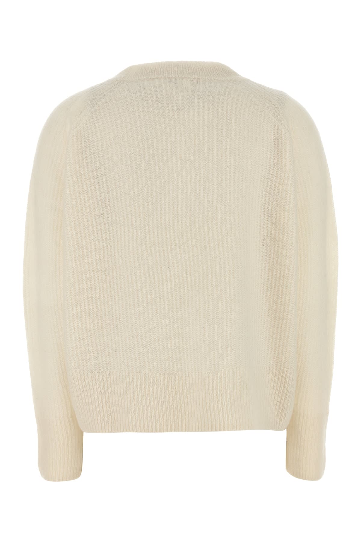 Co Long Sleeve Crewneck In Ivorymelange