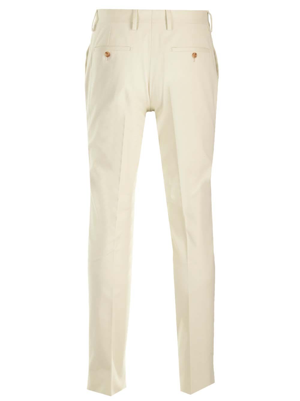 Shop Lardini White Trousers