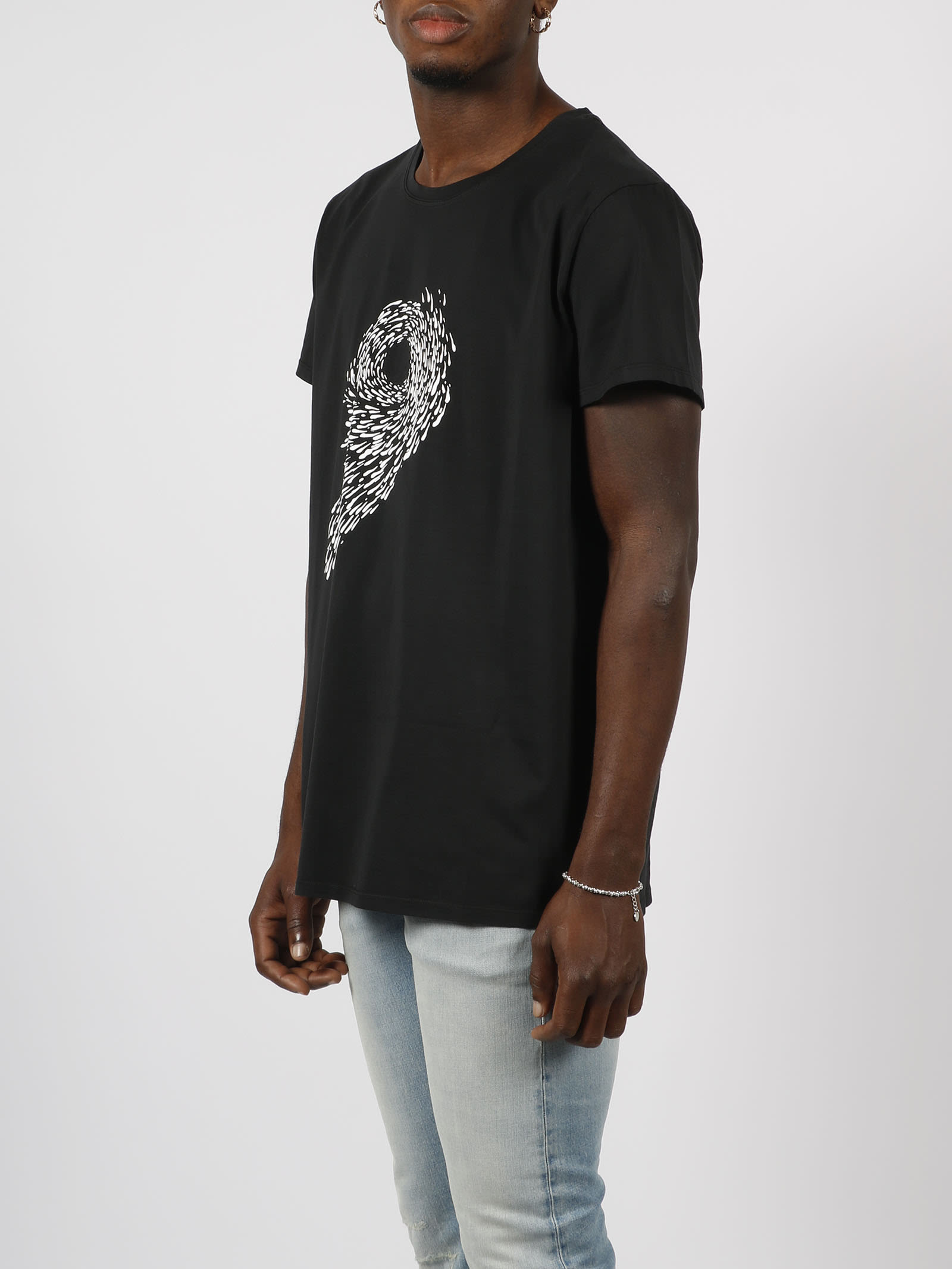 Shop 14 Bros Boo Print T-shirt In Black