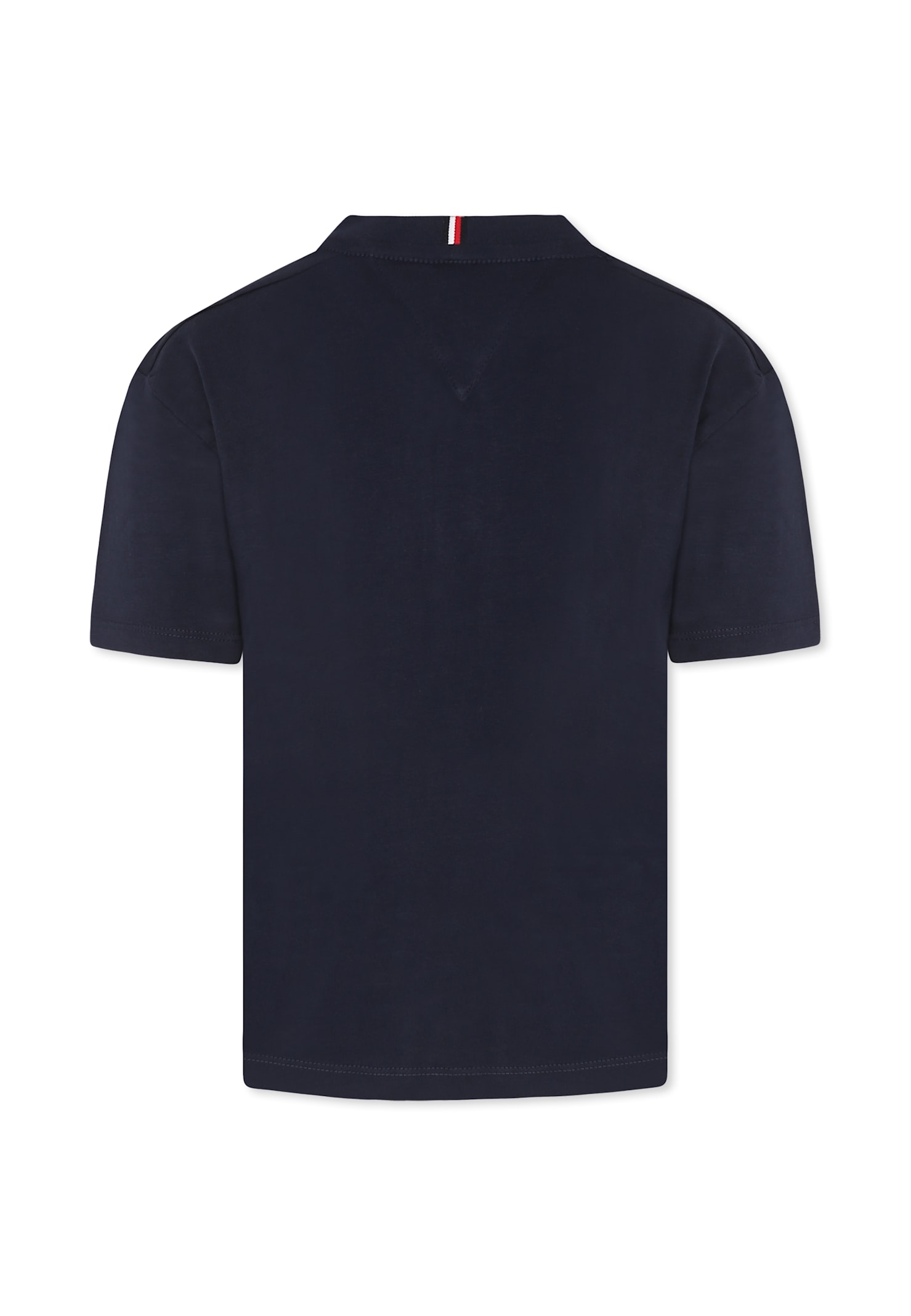 Tommy Hilfiger Blue T-shirt For Boy With Logo In Blue