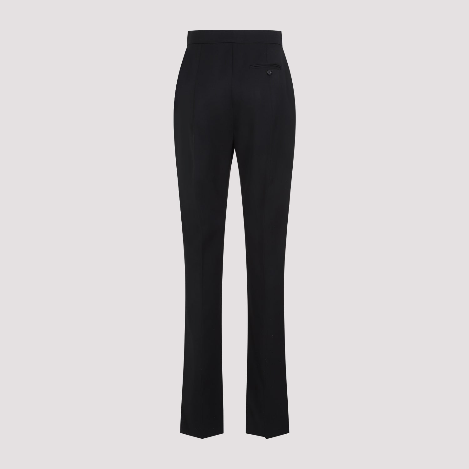 Shop Alexander Mcqueen Wool Pants In Black