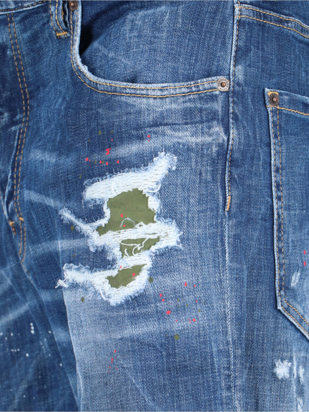 Dsquared2 "642" Straight Jeans In Blue